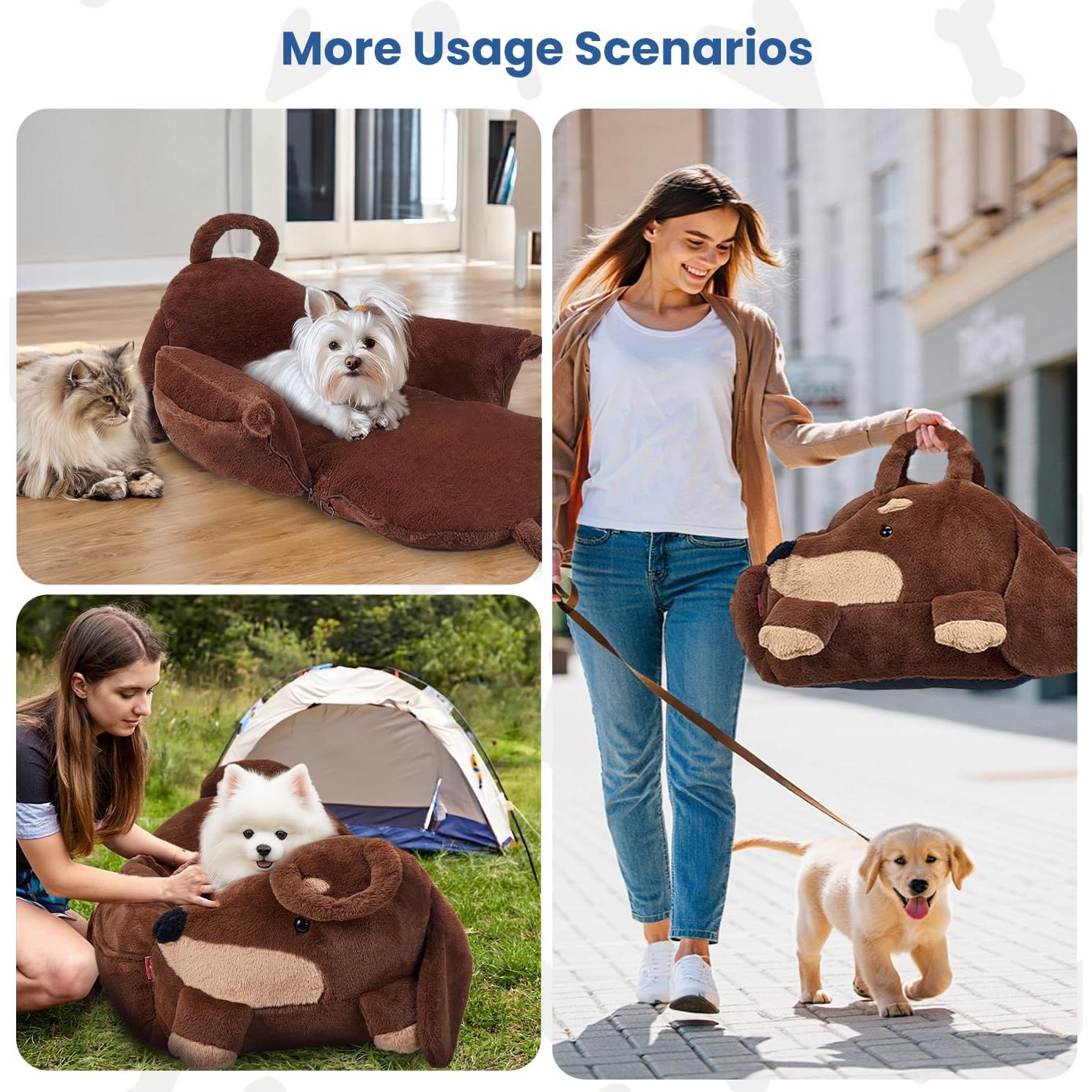 Asiento de Coche para Perros Pequeños BurgeonNest 56x54cm