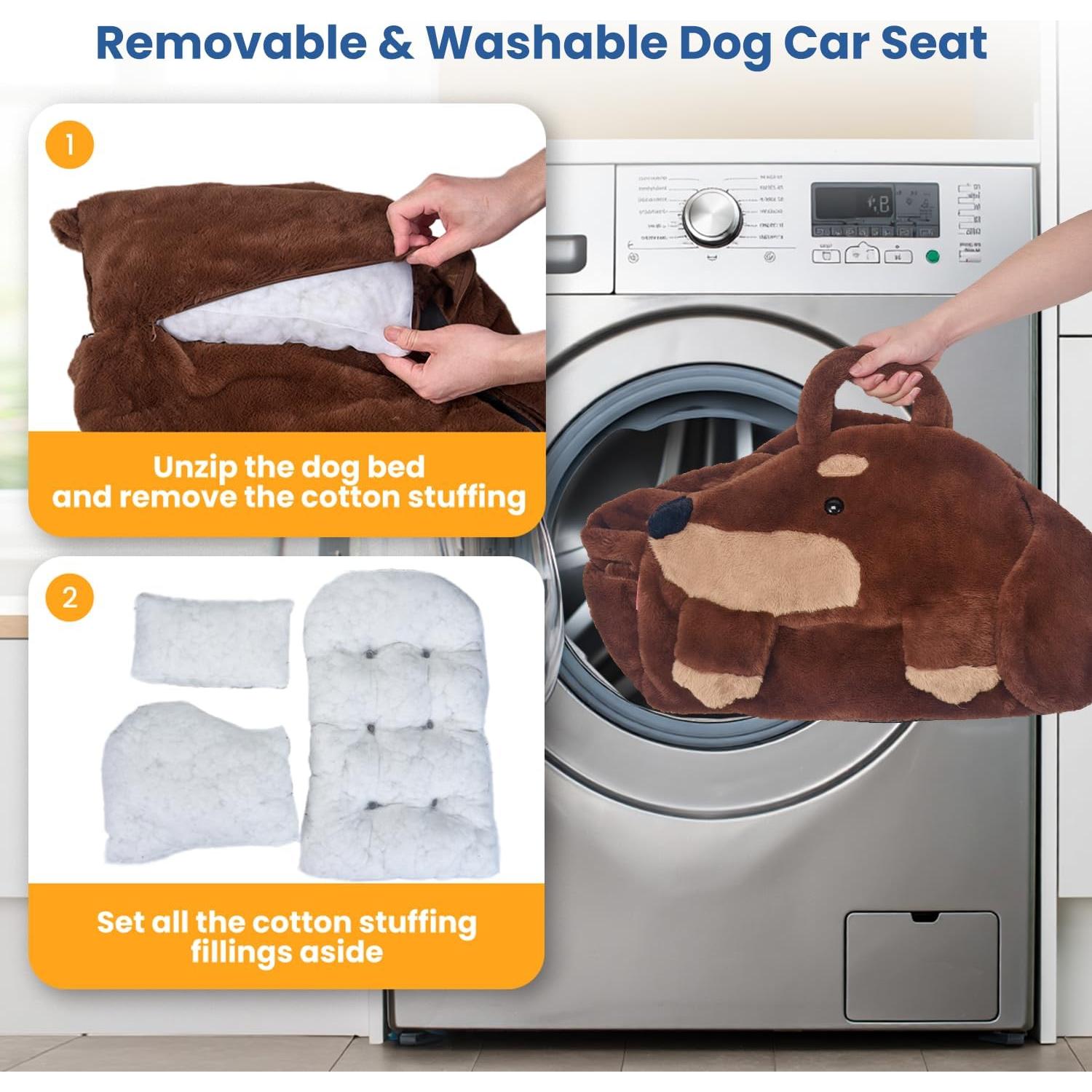 Asiento de Coche para Perros Pequeños BurgeonNest 56x54cm