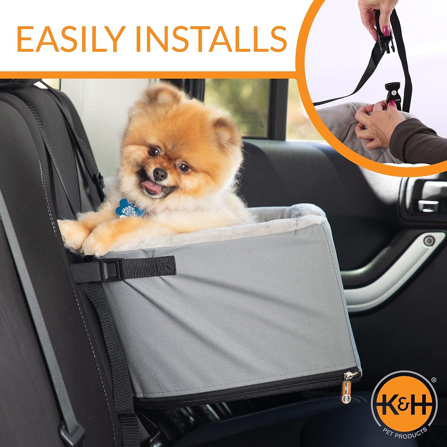 Asiento Elevador para Perros K&H Gris 40.6x36.8 cm hasta 6.8 kg