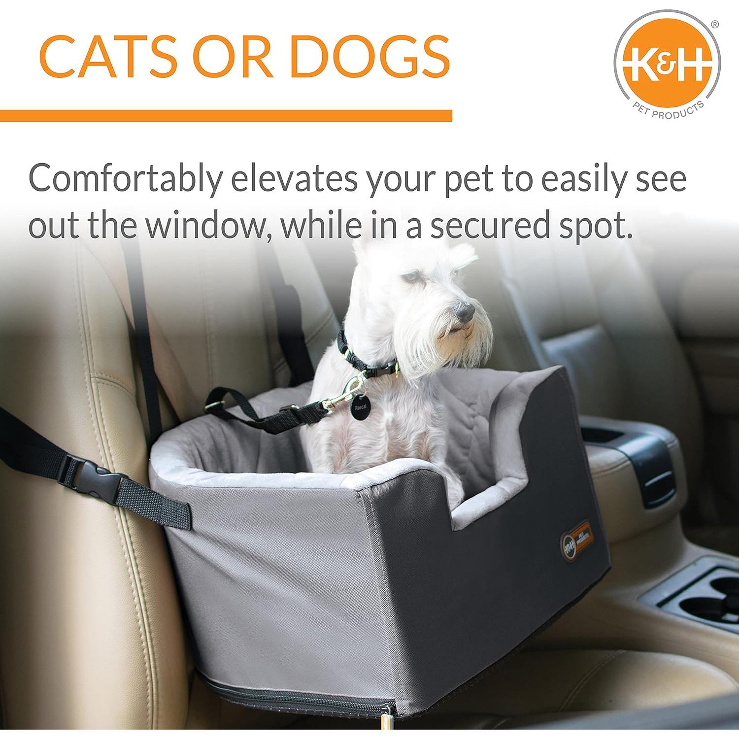 Asiento Elevador para Perros K&H Gris 40.6x36.8 cm hasta 6.8 kg