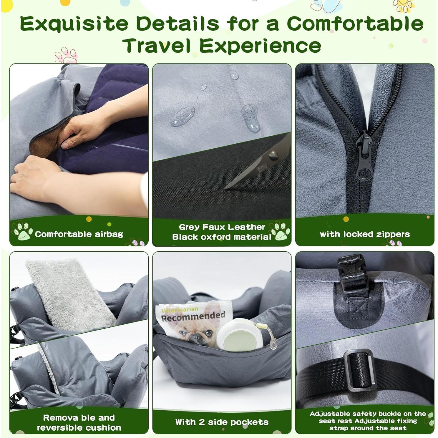 Asiento Elevador para Perros VVICOGARD Gris 49x41.9cm hasta 15kg