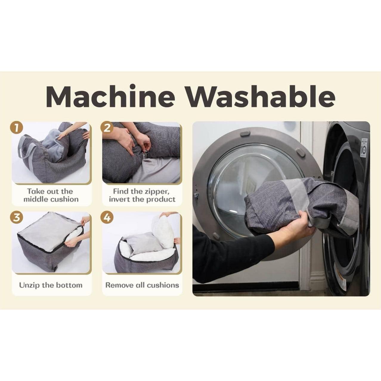 Asiento de Coche para Perros PET AWESOME Gris Claro 50.8x50.8cm