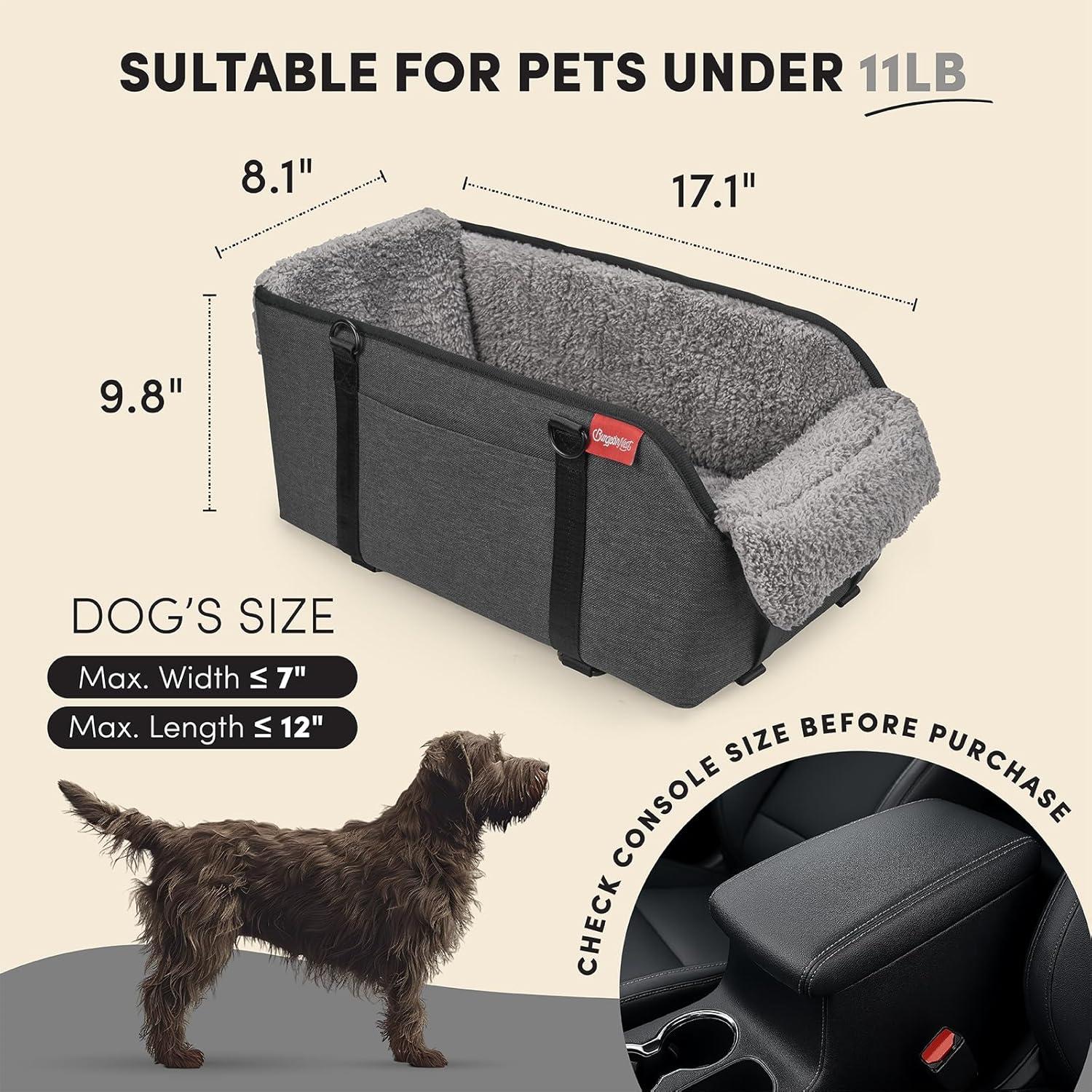 Asiento Elevador para Perros BurgeonNest Gris - Hasta 5kg