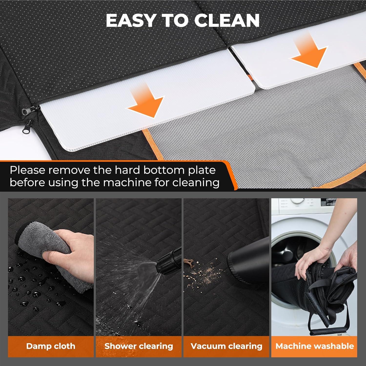 Asiento de Coche Grande para Perros KYG Impermeable 72x62cm