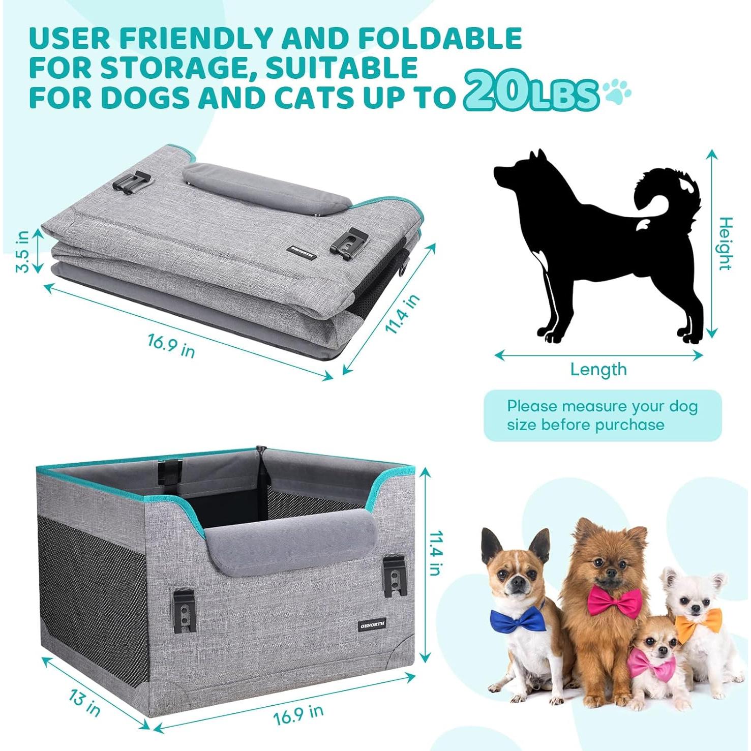 Asiento de coche para perros Siyan DBCS-FOLD-INNO 9 kg