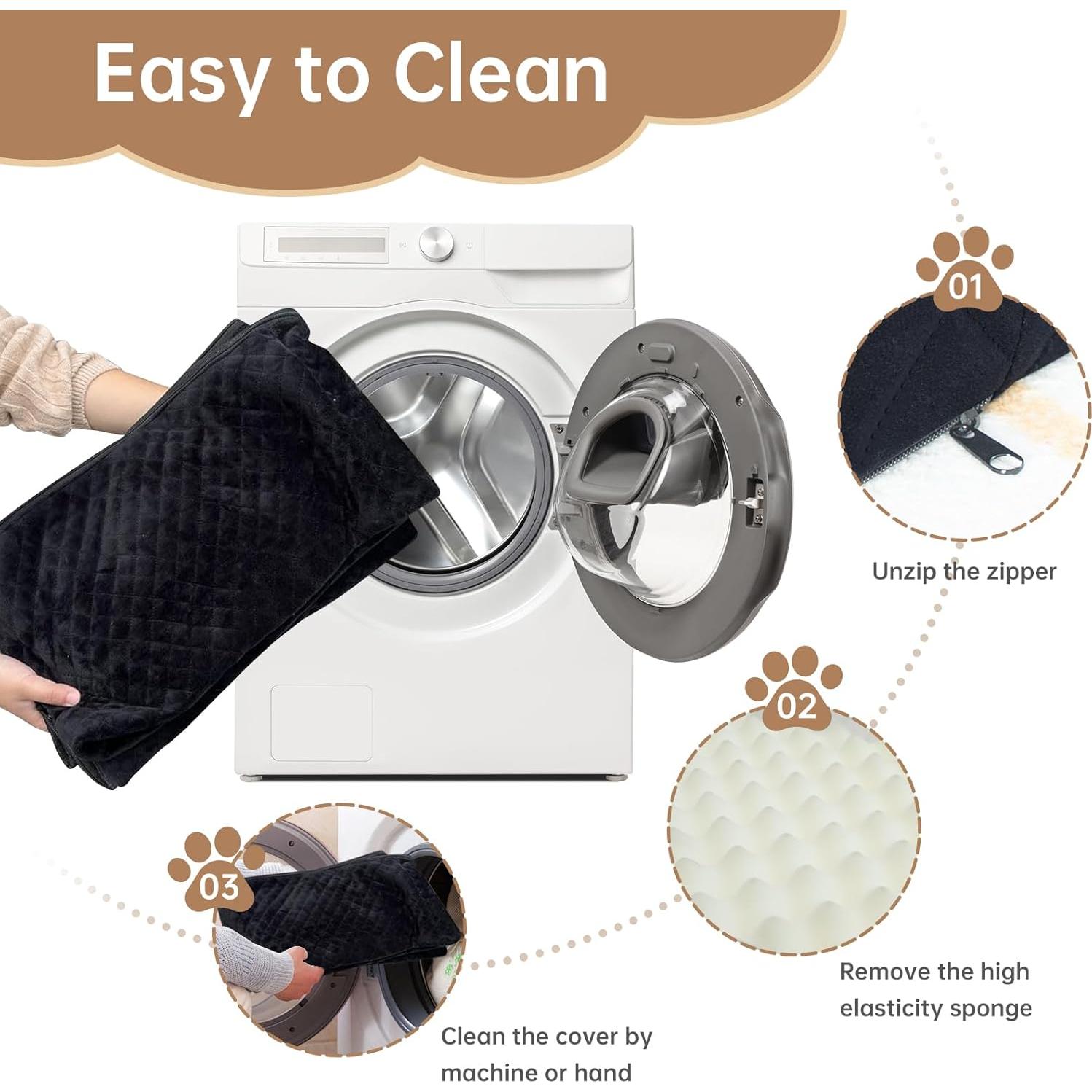 Asiento de Coche para Perro Grande KEELUXE 71x48cm Gris/Negro