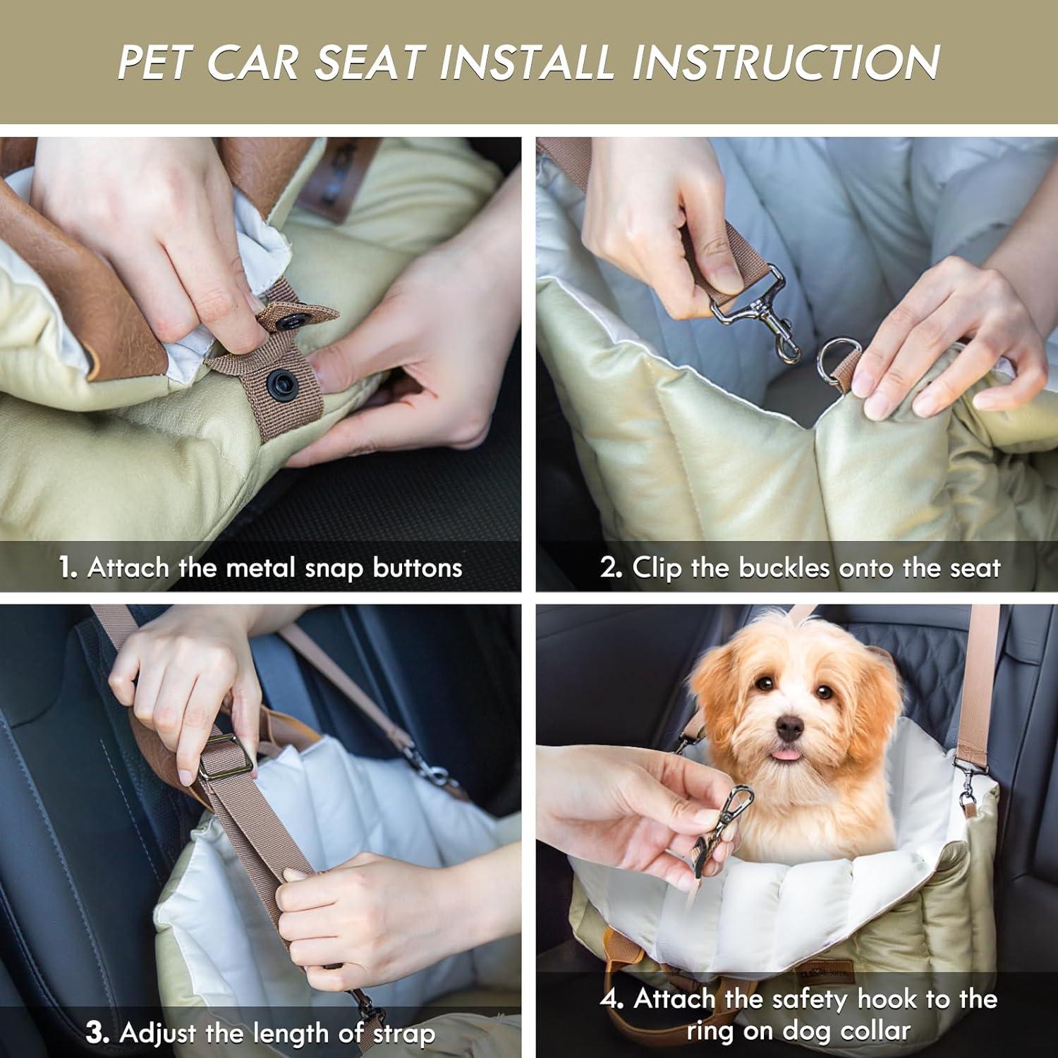 Asiento de Coche para Perros ClevaHome 3 en 1 hasta 4.5kg