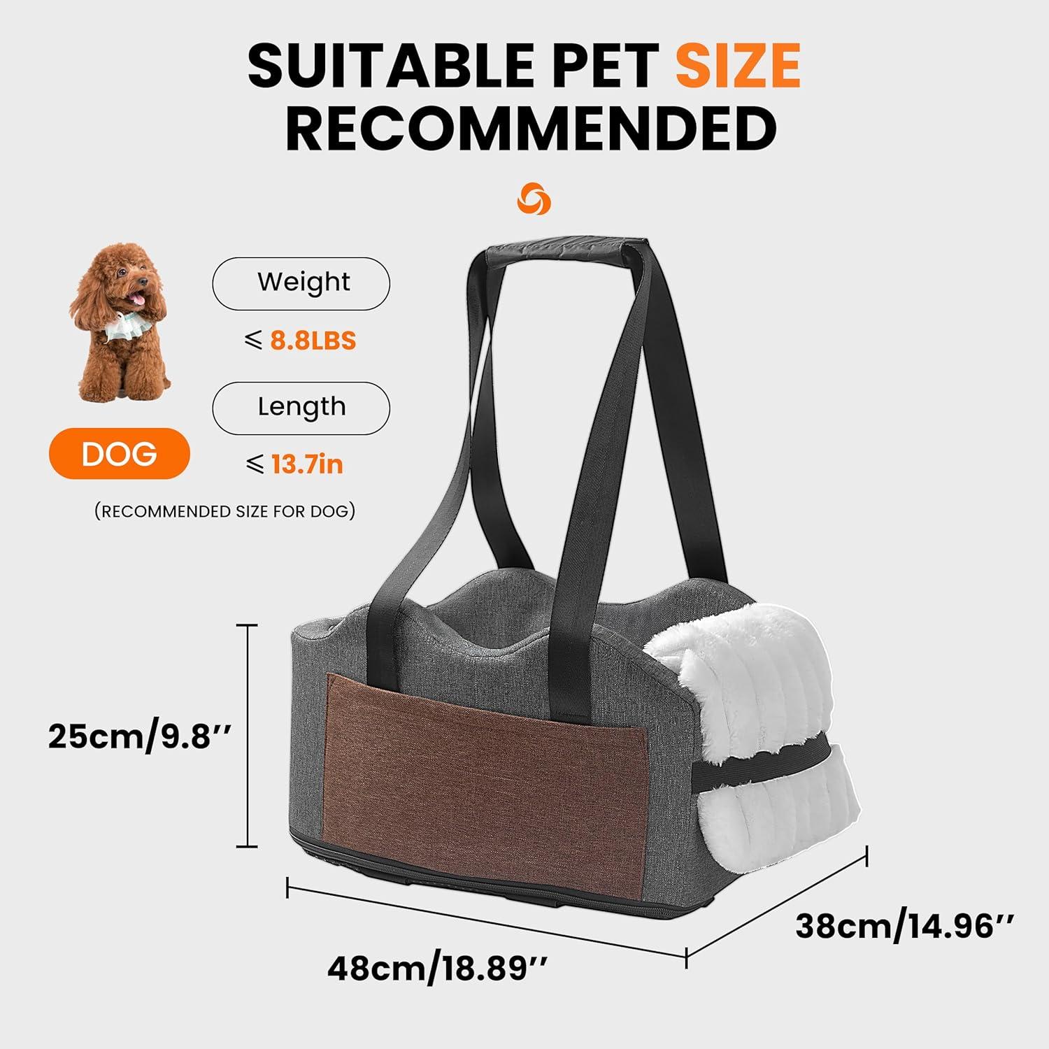 Asiento Elevador para Perros Sangoodier Gris-Negro 1kg