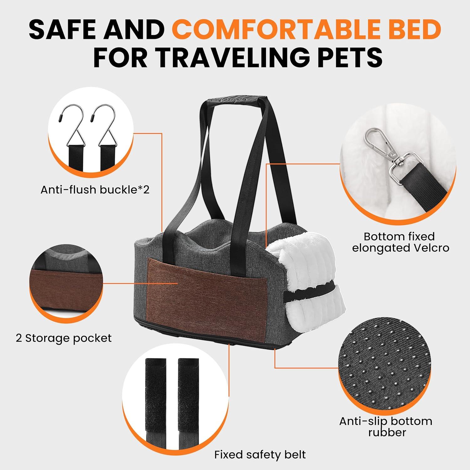 Asiento Elevador para Perros Sangoodier Gris-Negro 1kg