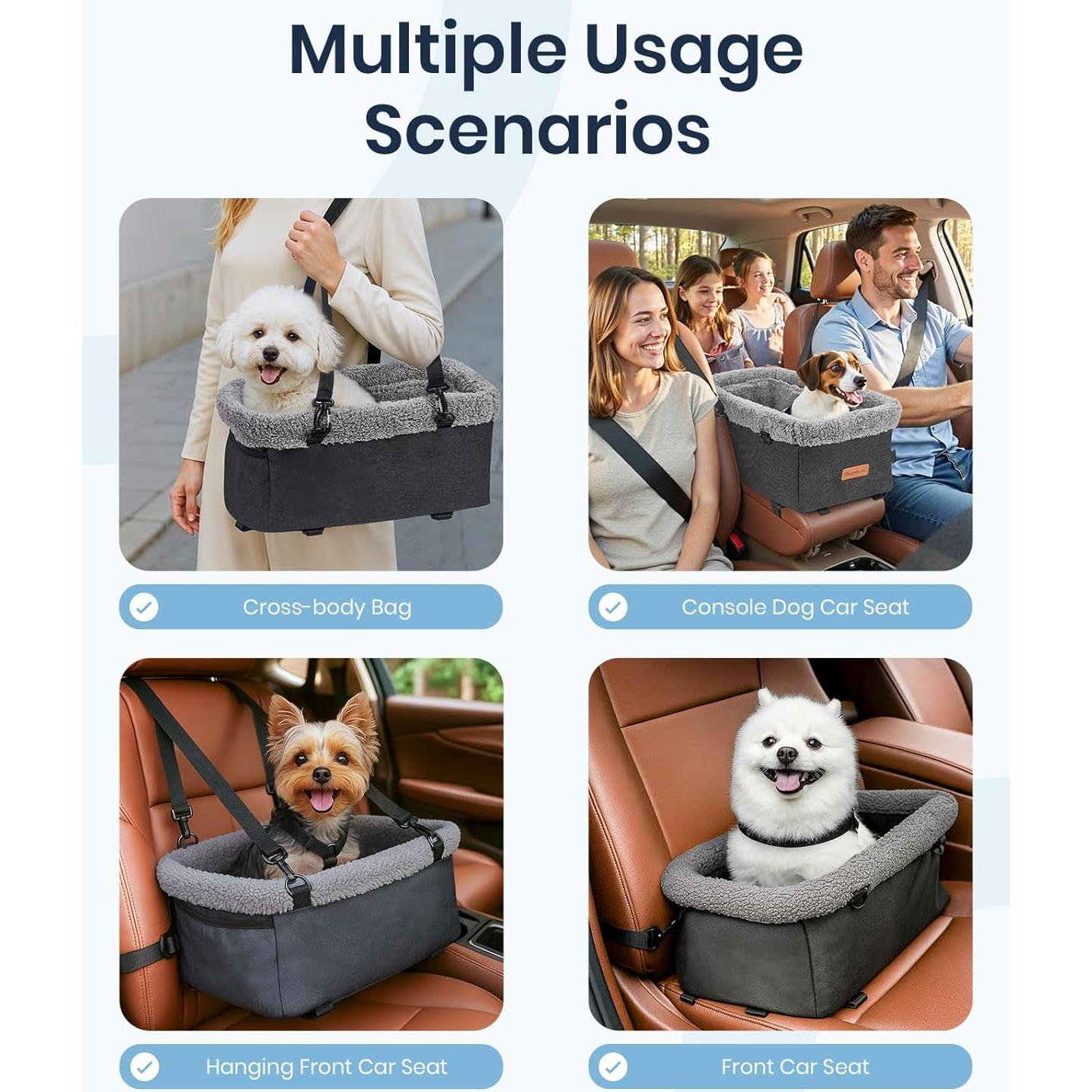 Asiento de Coche para Perros BurgeonNest - Elevador 5kg