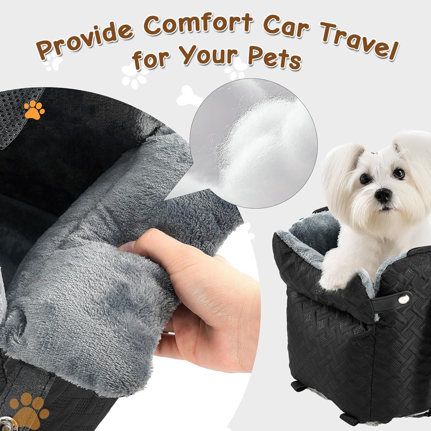 Asiento de Coche para Perros y Gatos Ambelny HL-001 hasta 6.8 kg