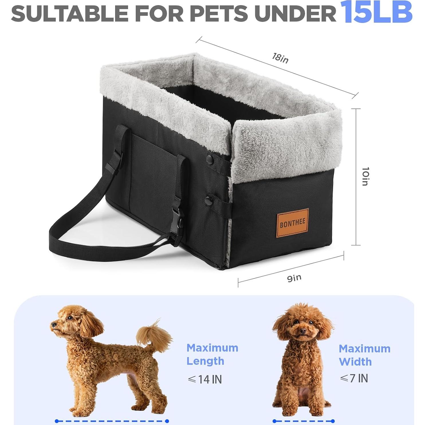 Asiento elevador para perro Wisle - Consola central 45.7x22.9cm