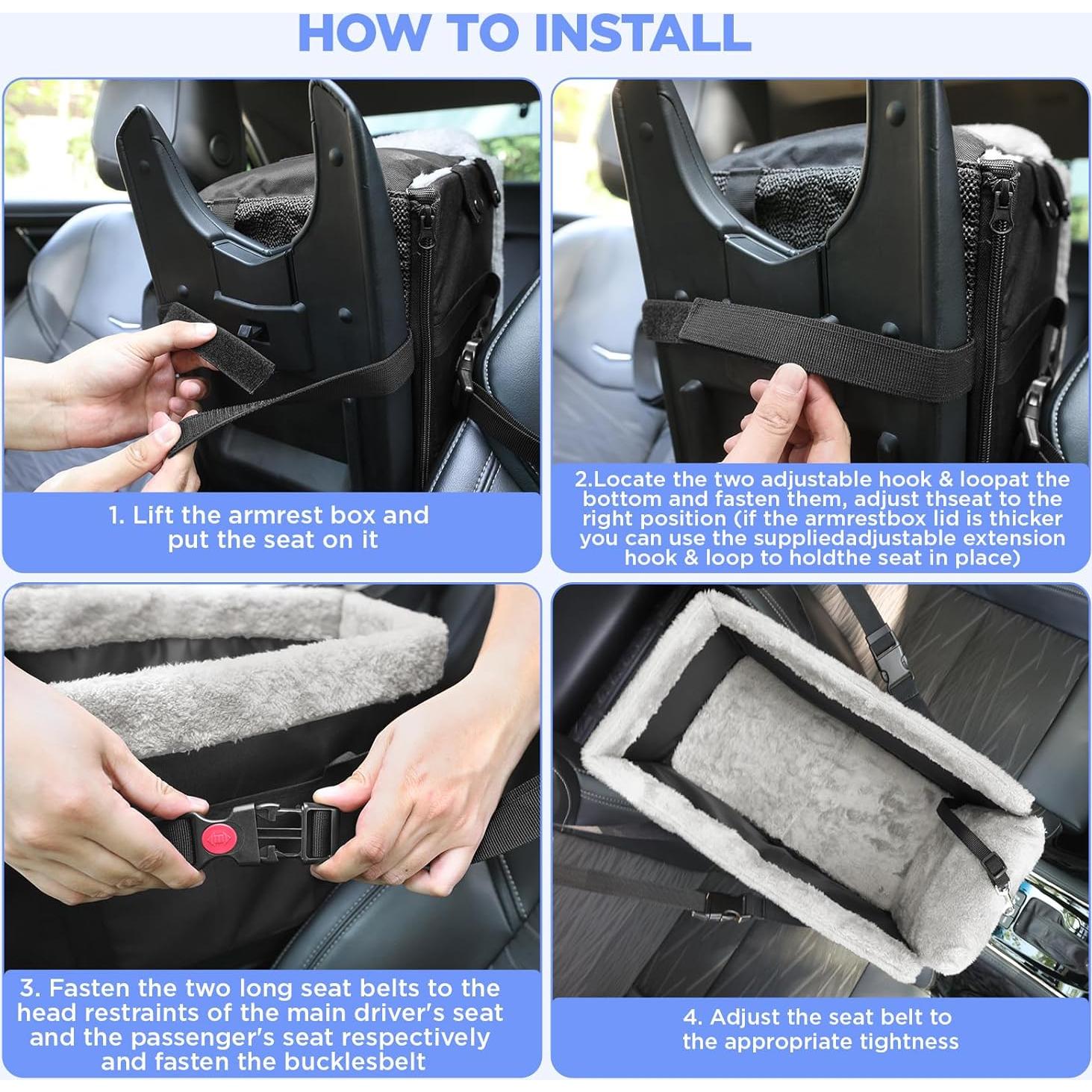 Asiento elevador para perro Wisle - Consola central 45.7x22.9cm