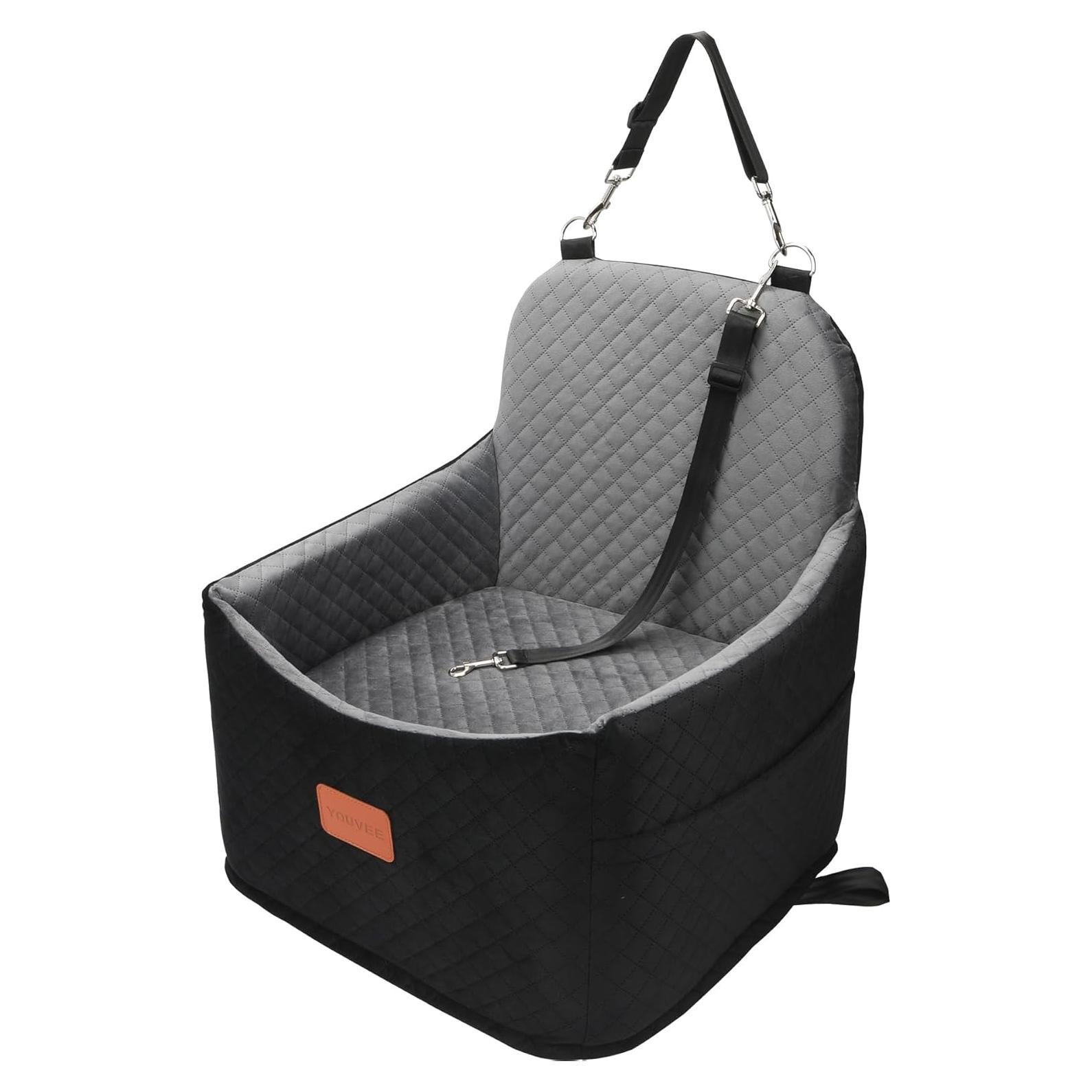 Asiento Elevado para Perros Youvee - Coche Mascotas 15 cm hasta 13.6 kg