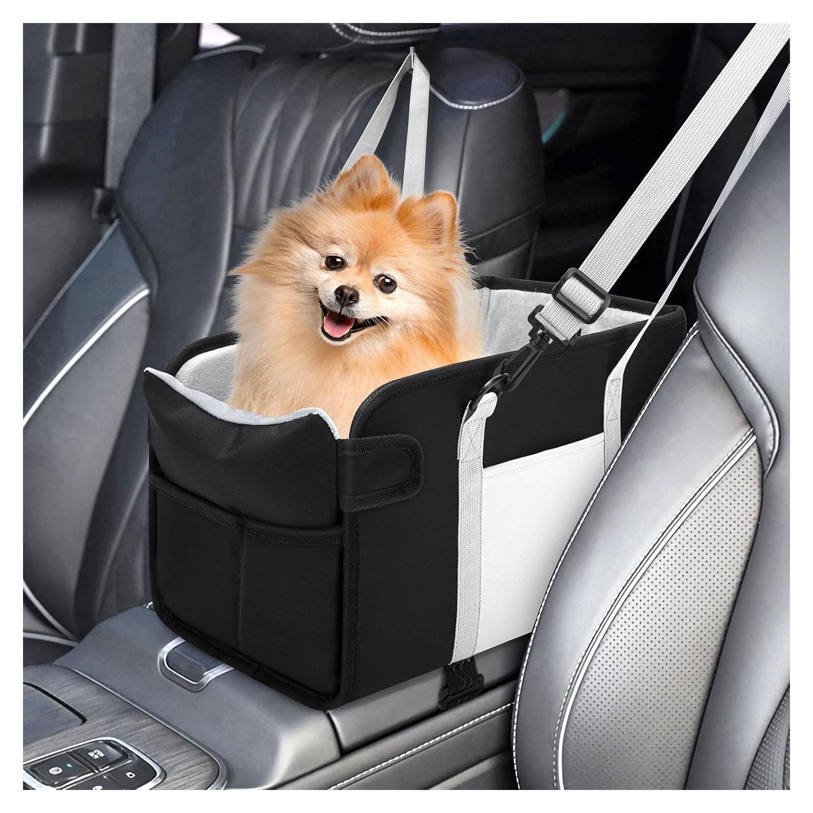 Asiento Elevador para Perros NECKORY - Consola Central Negro