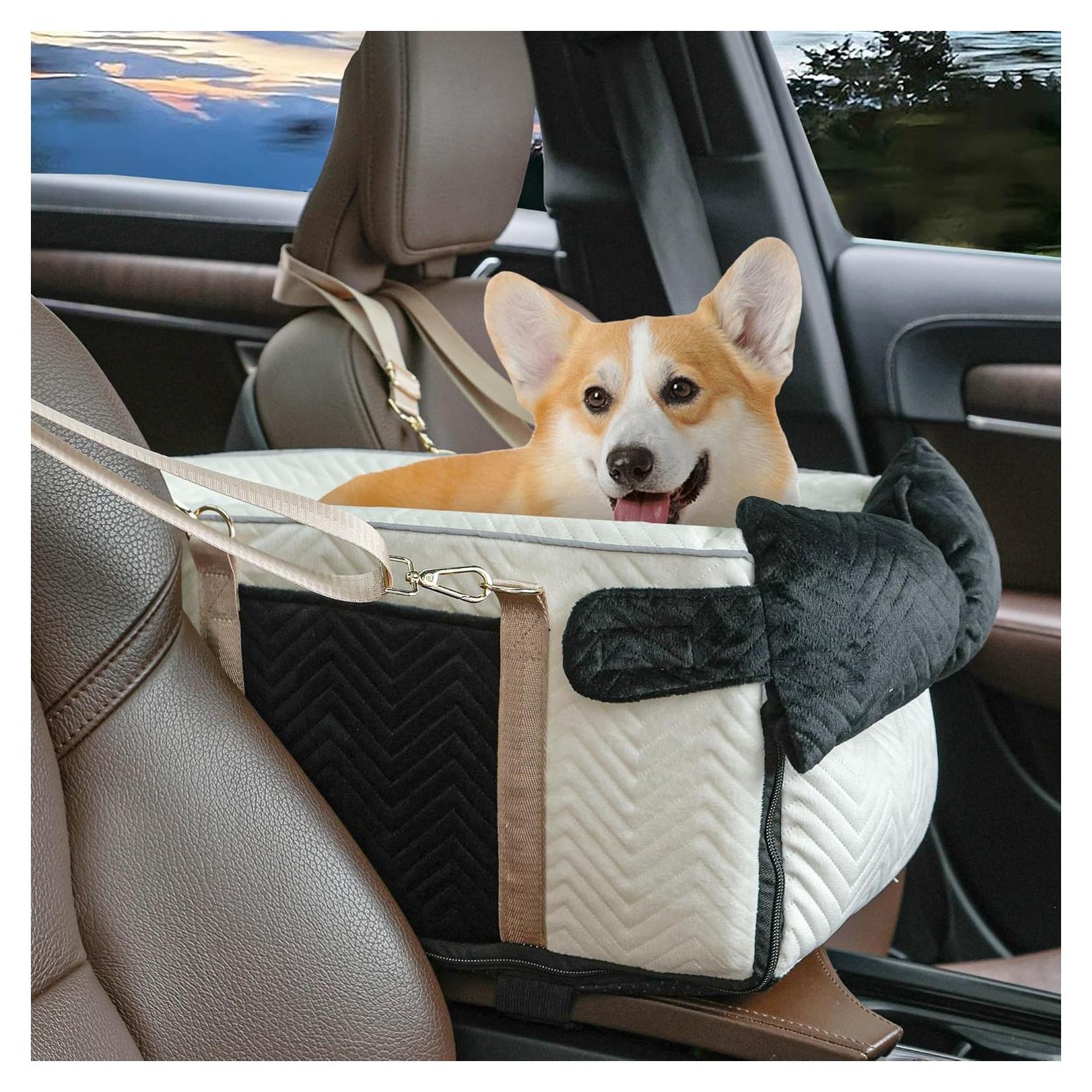 Asiento de coche para perros RUONARIER consola 45x24x22cm