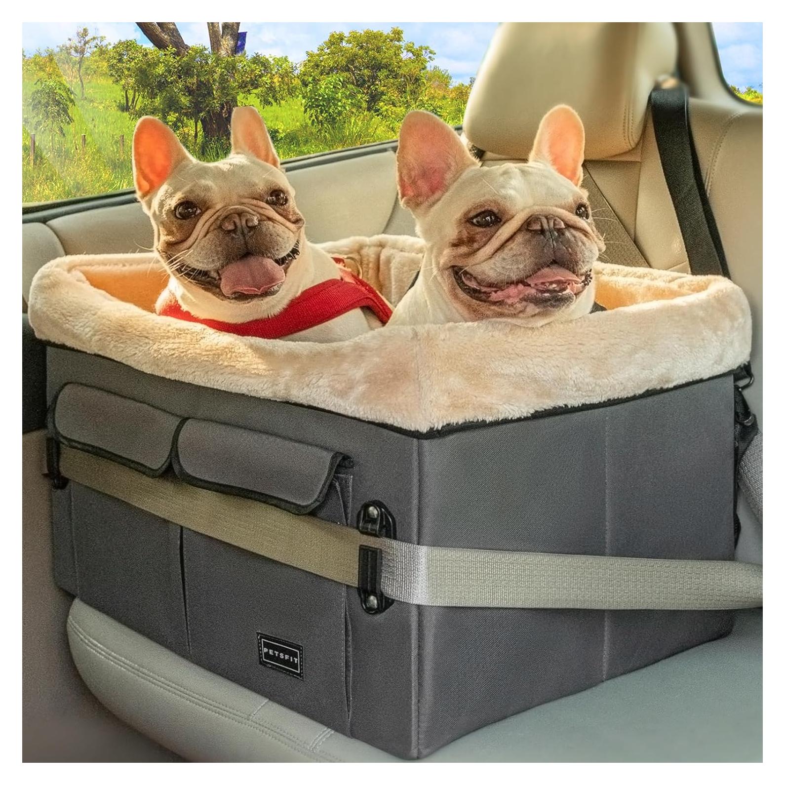 Asiento Elevador para Perros Medianos Petsfit Gris Profundo