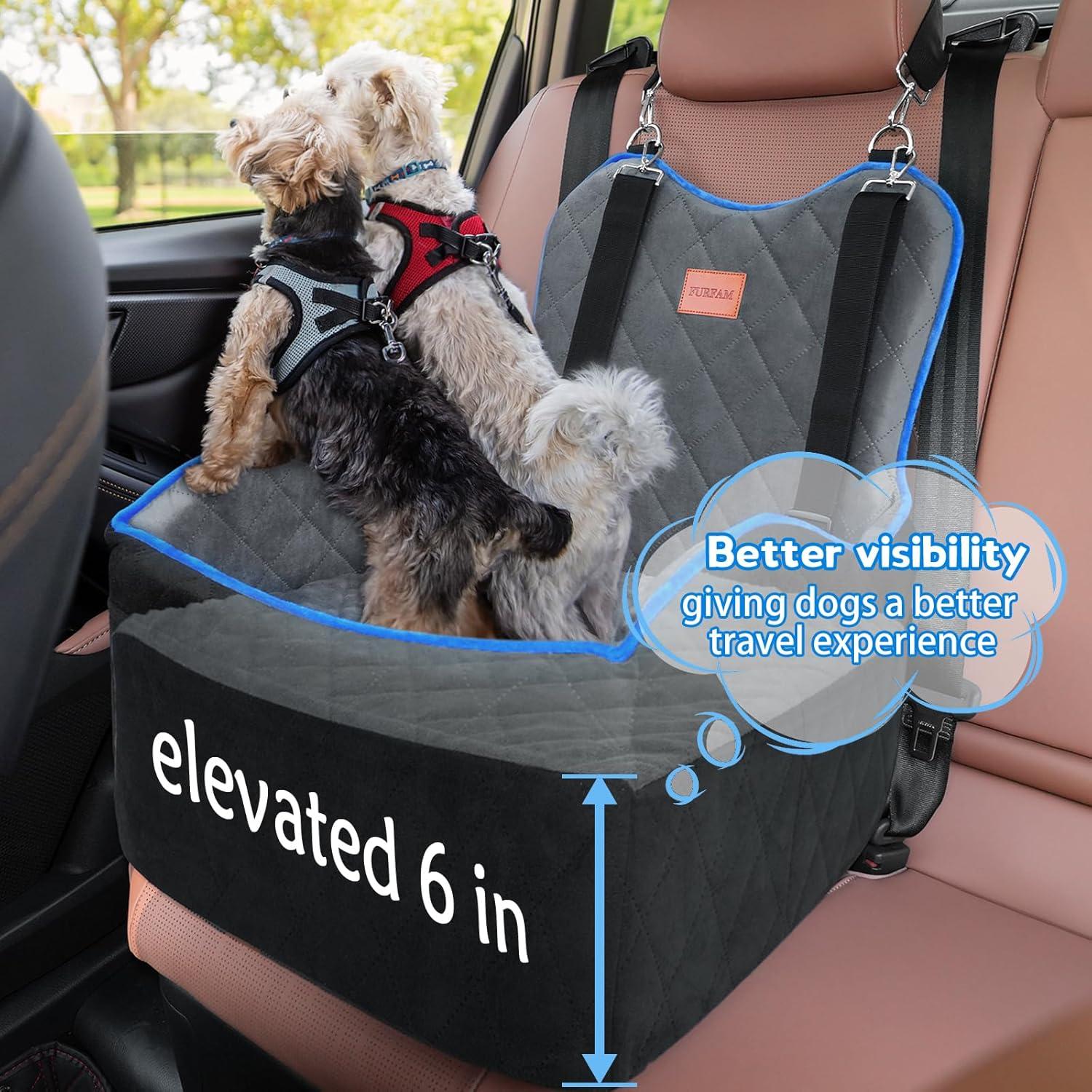 Asiento Elevado para Perros FURFAMDOGG 15.24 cm hasta 15.88 kg