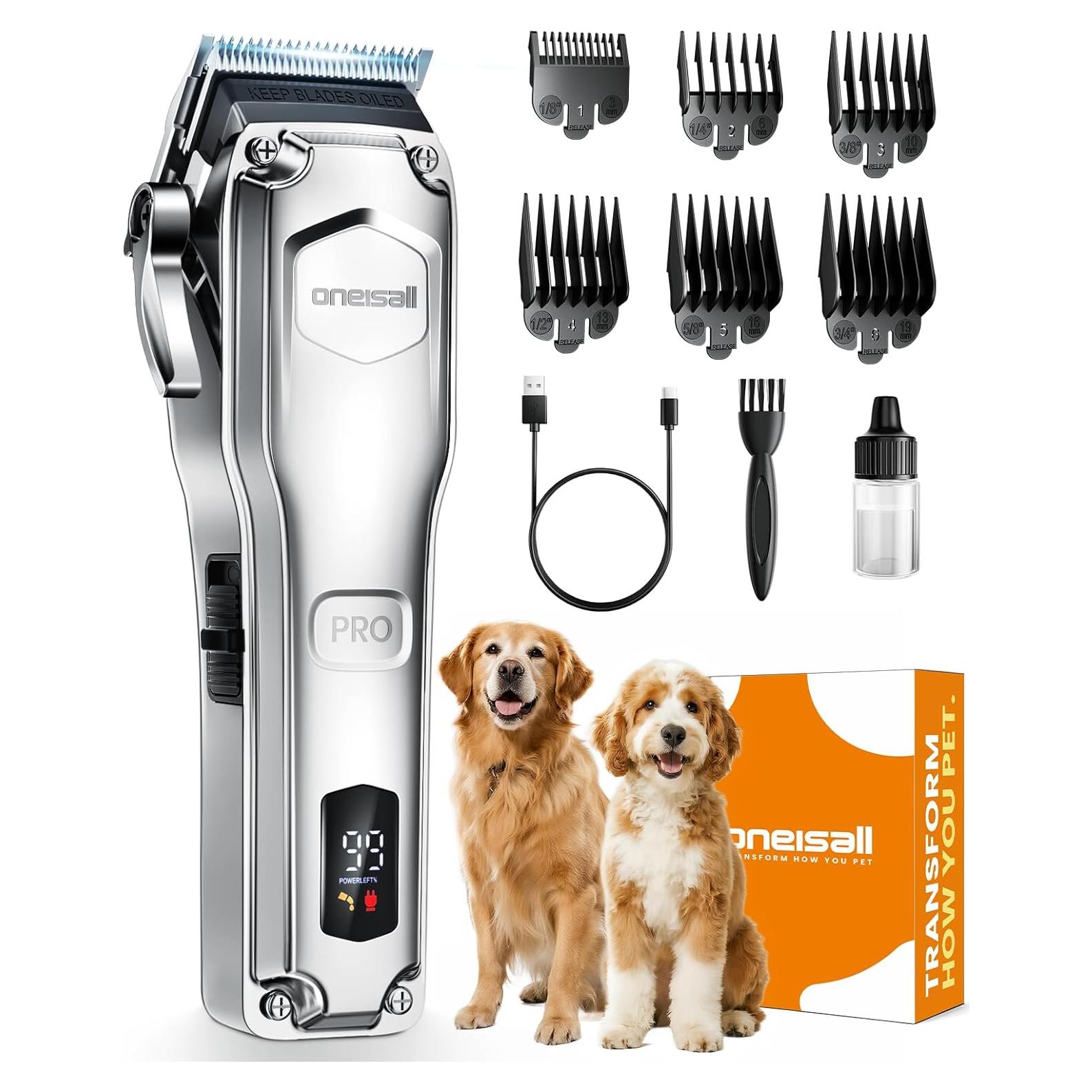 Cortapelos para Perros oneisall PC18 Inalámbrico Bajo Ruido