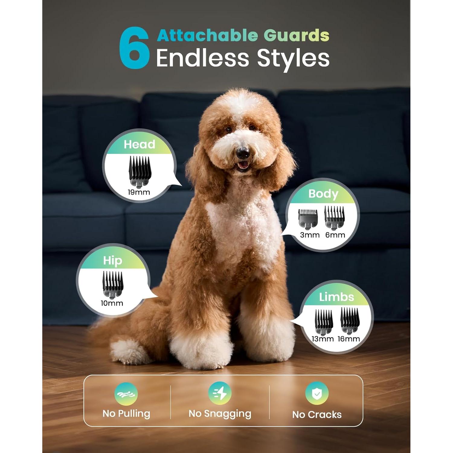 Cortapelos para Perros oneisall PC18 Inalámbrico Bajo Ruido