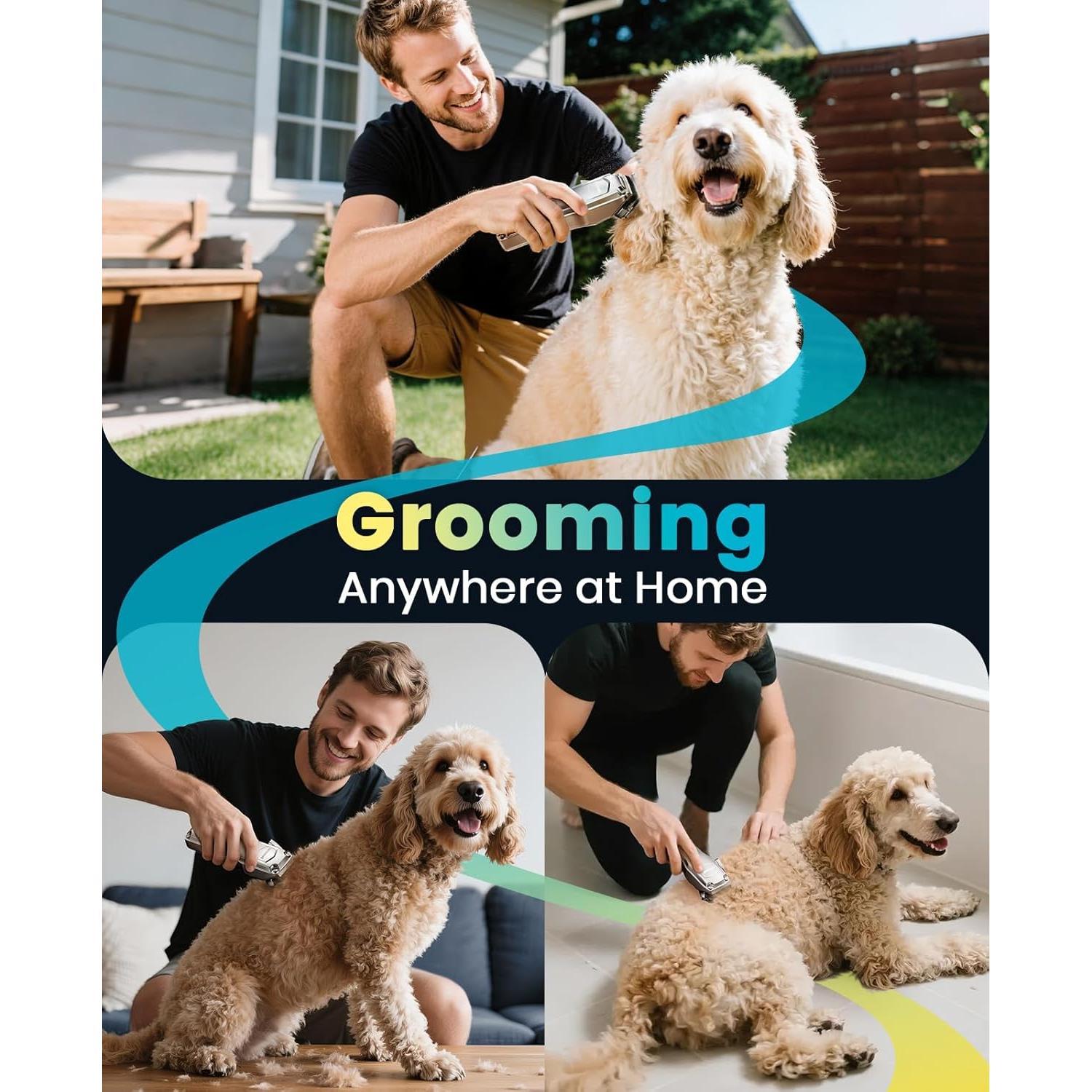 Cortapelos para Perros oneisall PC18 Inalámbrico Bajo Ruido