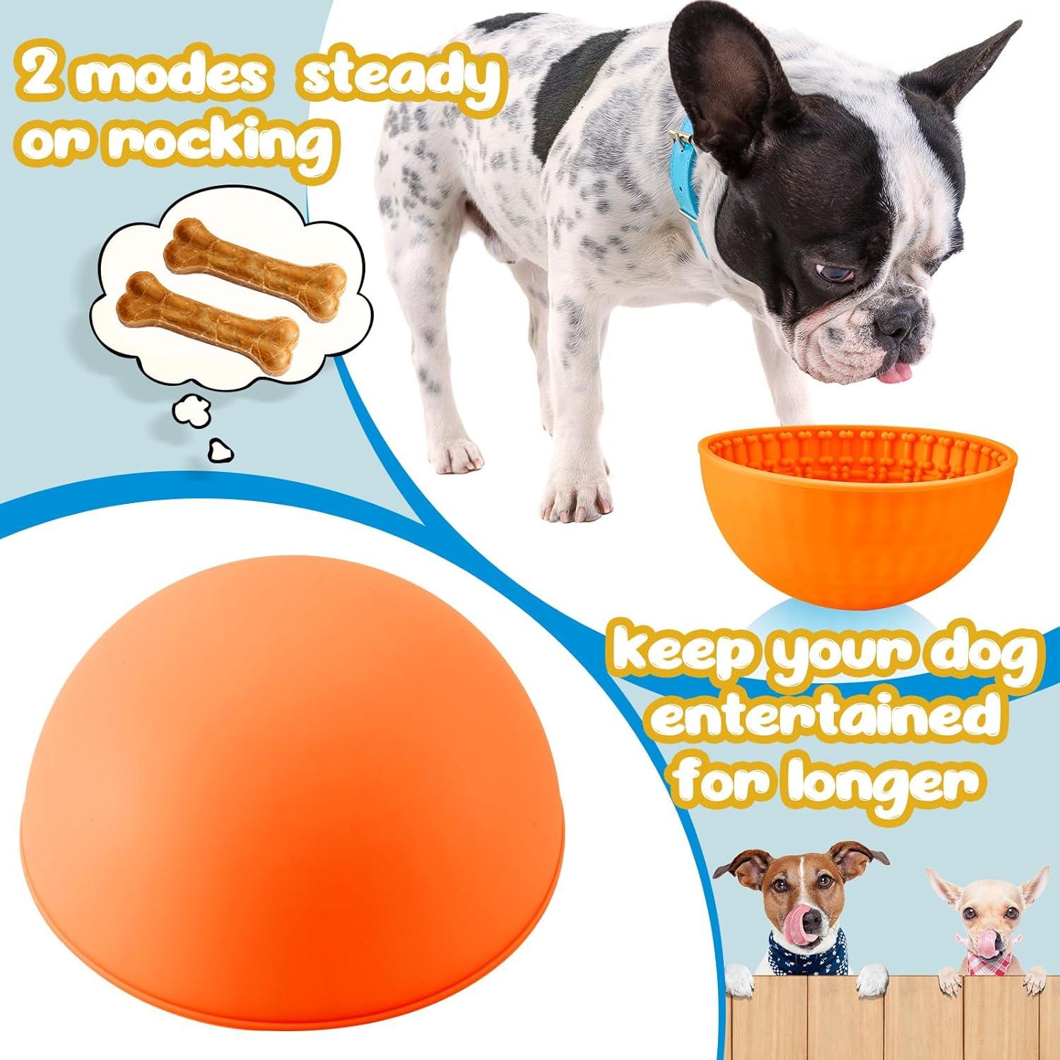 Tazones de Lamer para Perros Patelai - 2 Pcs Silicona 16.5cm