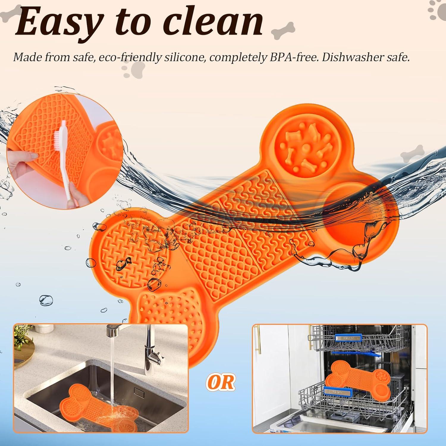 Alfombrilla de Lamer para Perros Swihorab 6-en-1 Gris