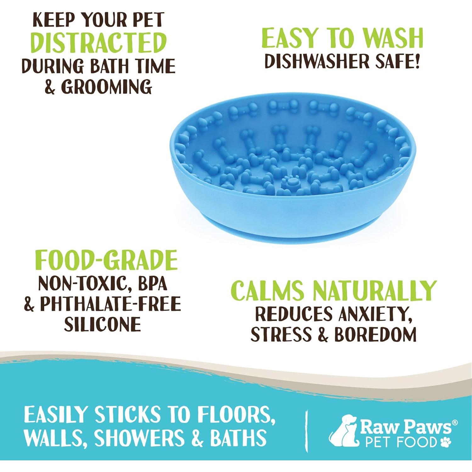 Alfombrilla de Lamer para Perros Raw Paws 15cm - Distracción y Alimentación Lenta