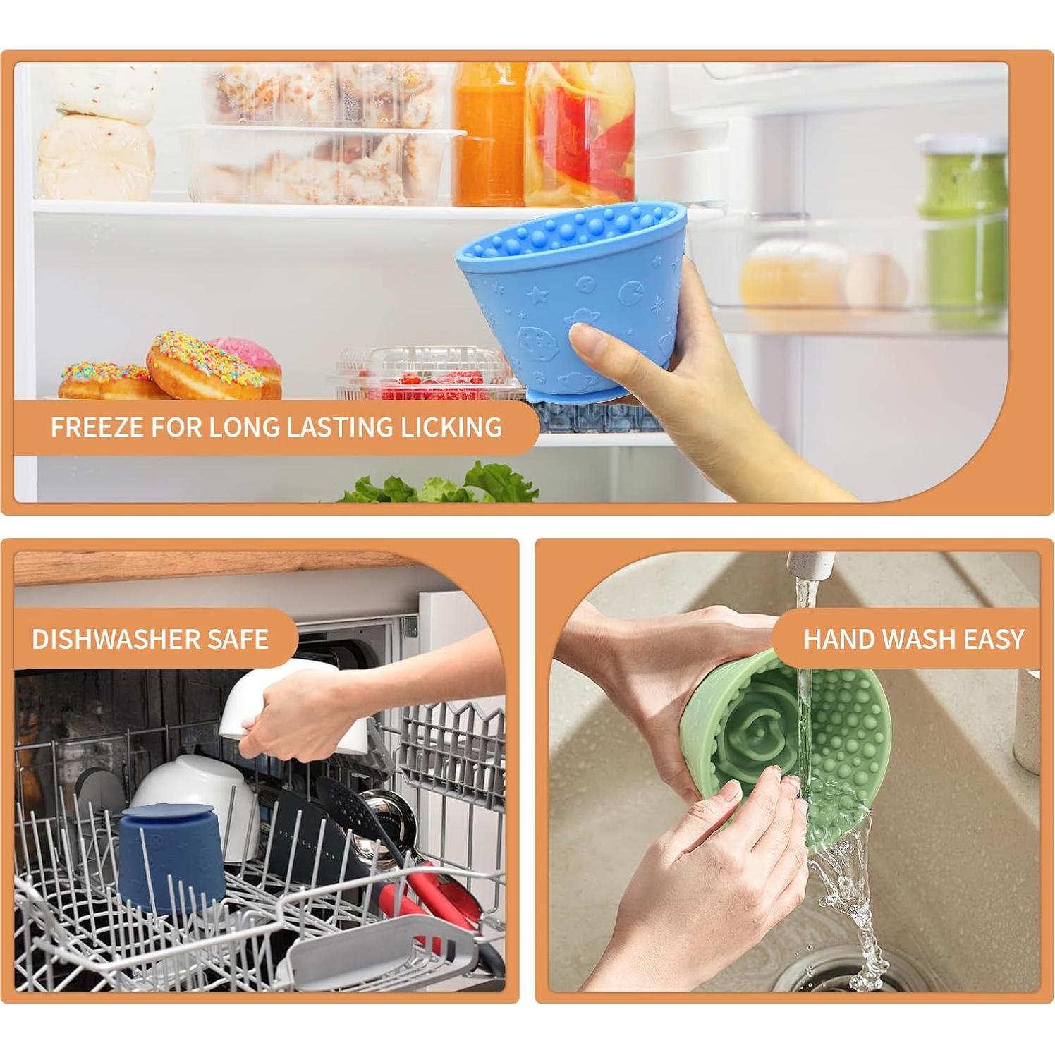 Tazón Antiahogo de Silicona SmartTail para Perros Pequeños - Azul Claro