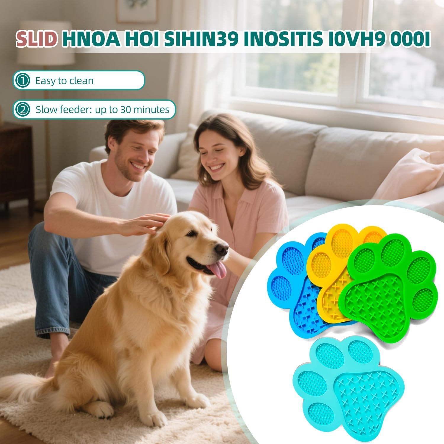 Alfombrilla de Lamido para Perros Pyrrion Antideslizante 17.78cm