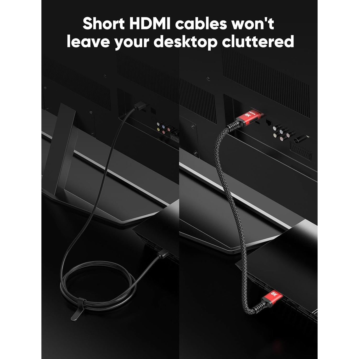 Cable HDMI 2.1 Snowkids 0.5M Ultra Alta Velocidad 8K 48Gbps