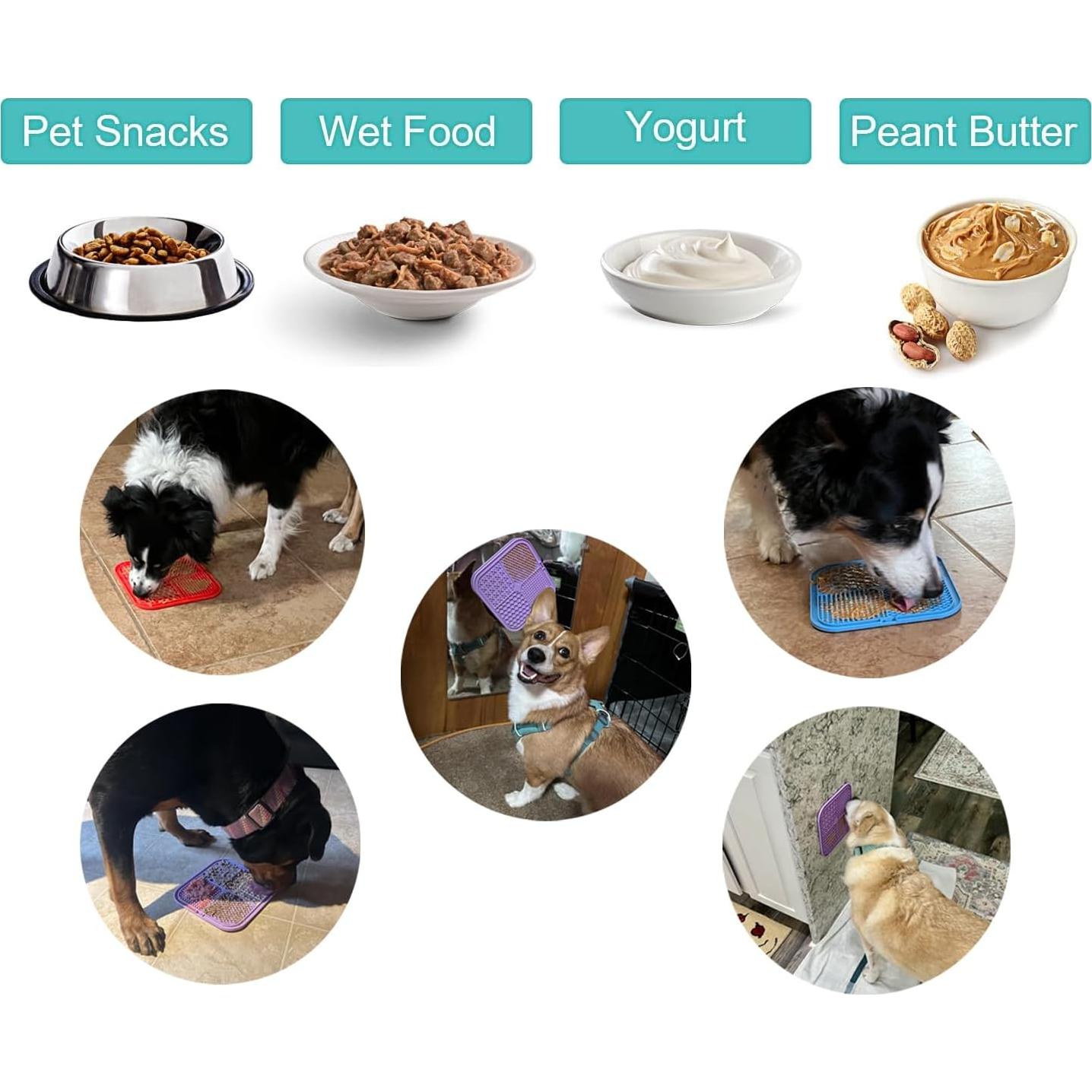 Alfombrilla de Lamer Ausin 20cm para Perros y Gatos 4Pack