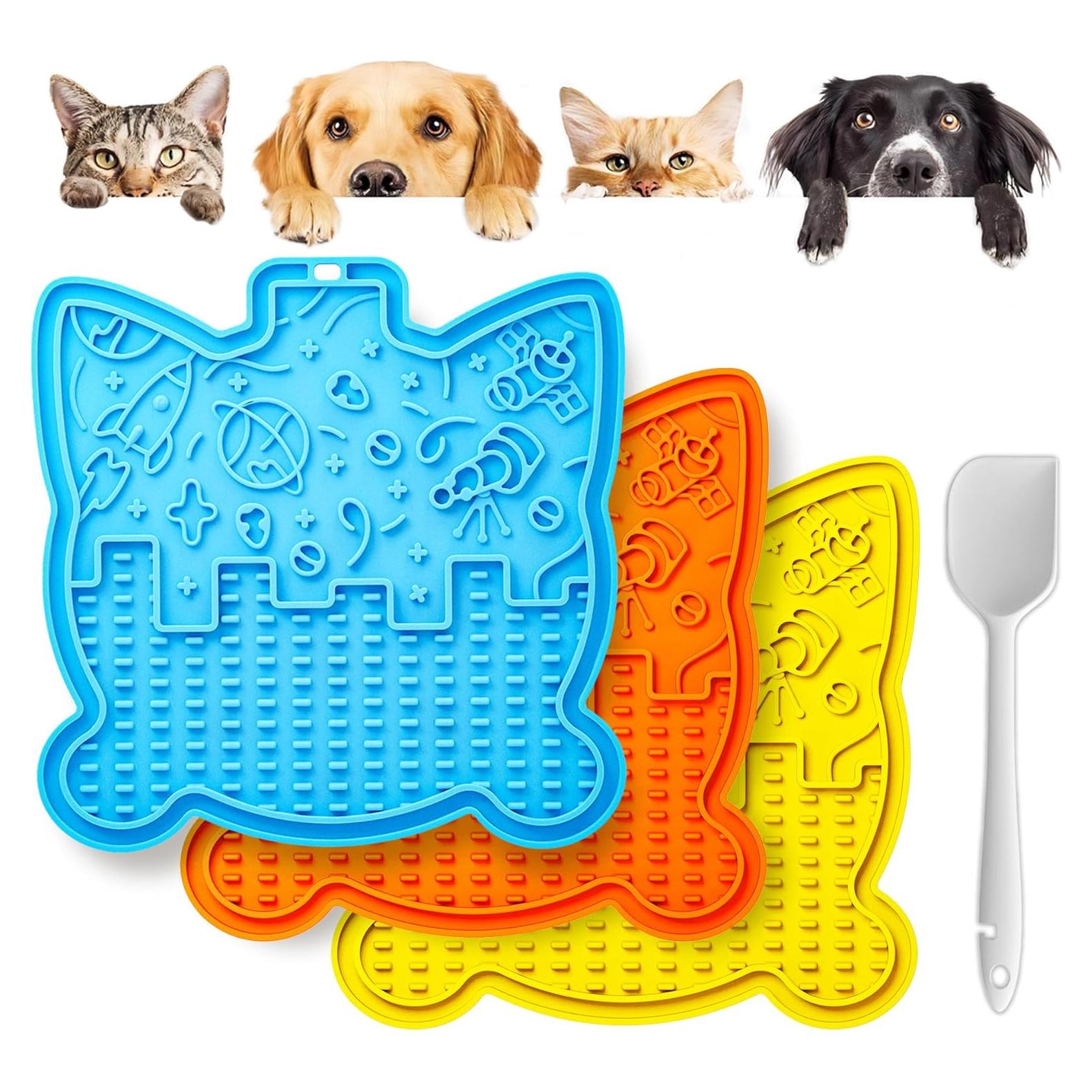 Alfombrilla de Lamido para Perros y Gatos LPFLASAT 3 Pack