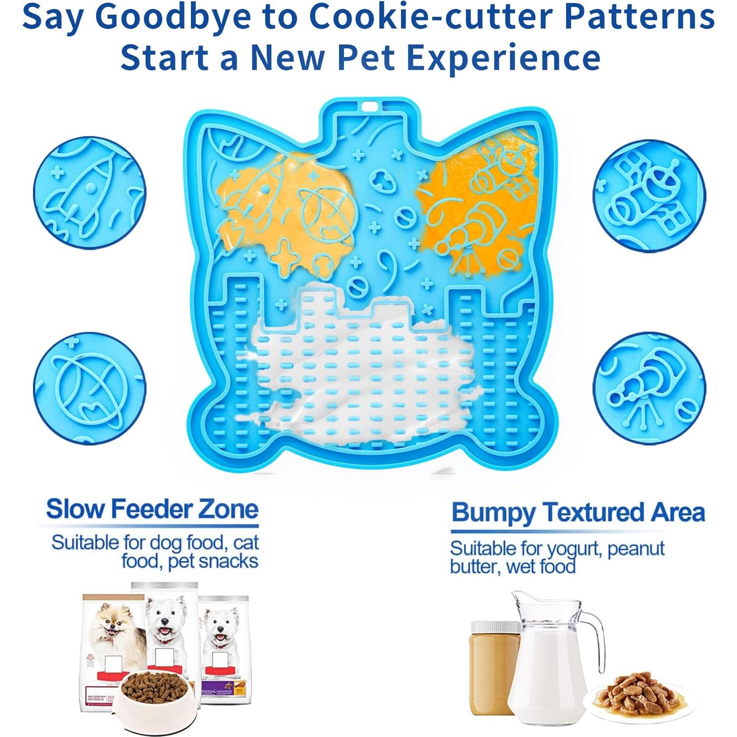 Alfombrilla de Lamido para Perros y Gatos LPFLASAT 3 Pack