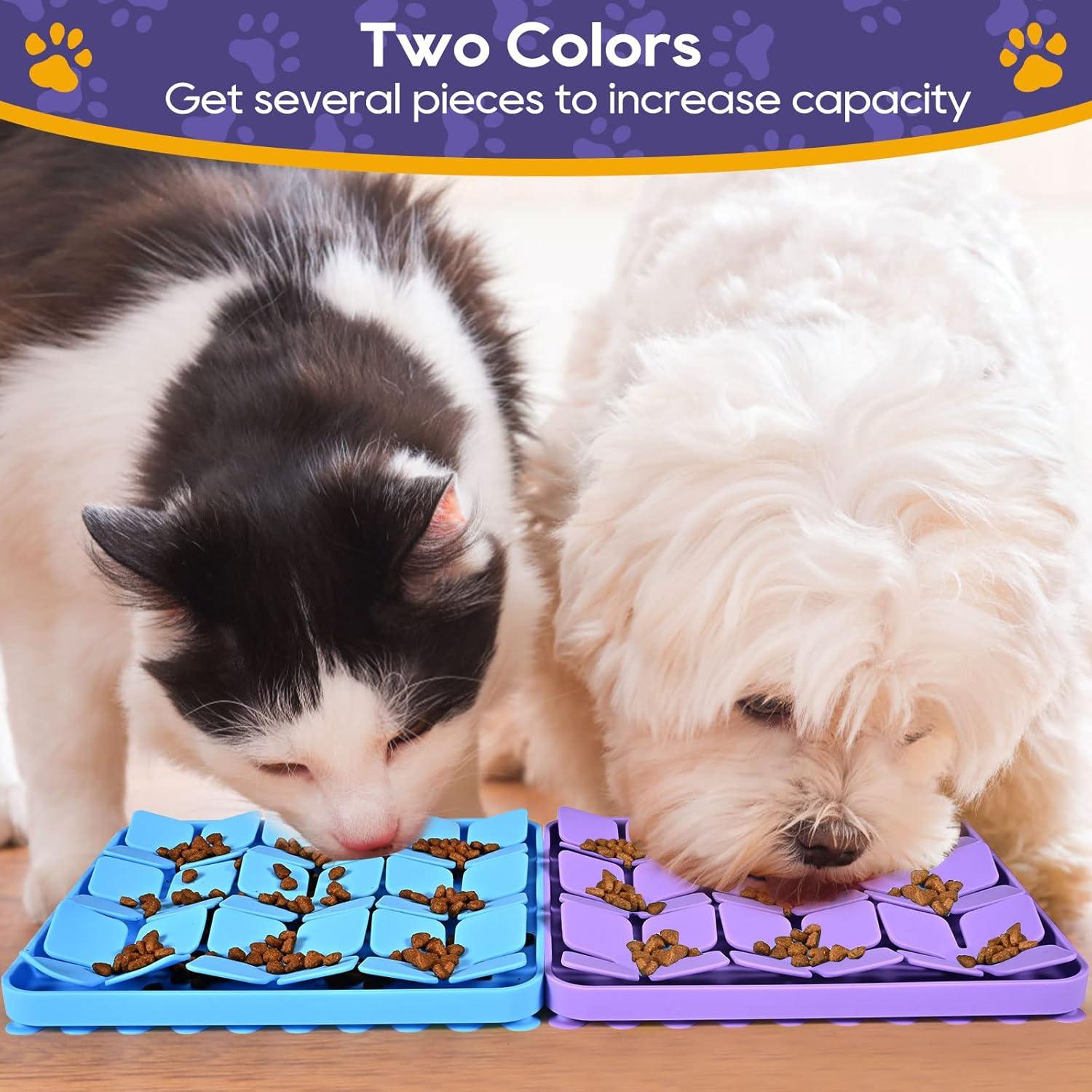 Alfombra de Olfateo de Silicona OurMiao 20.5cm Púrpura