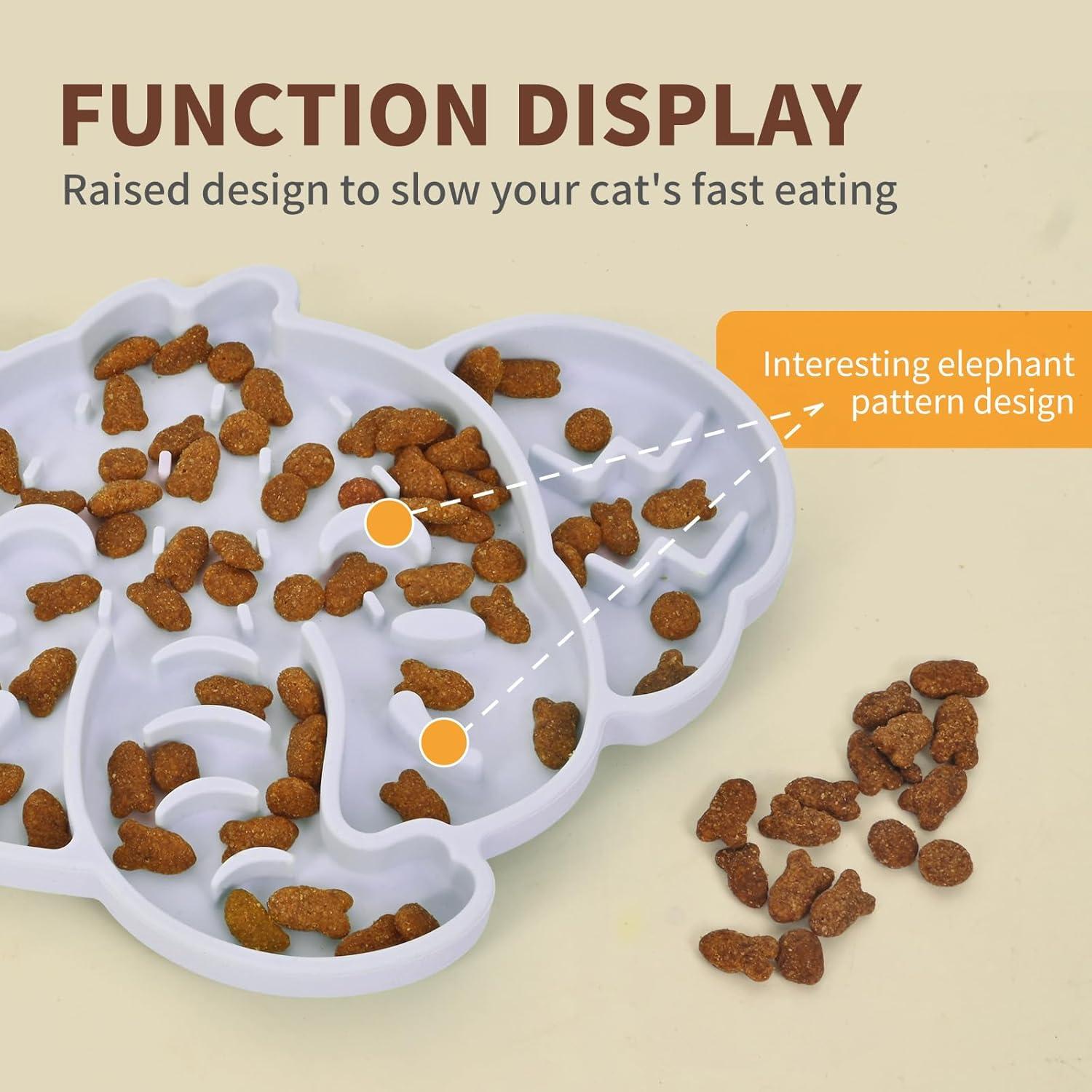 Tazón de Alimentación Lenta Silicona ZOURYNUA 0.8 Taza Gris