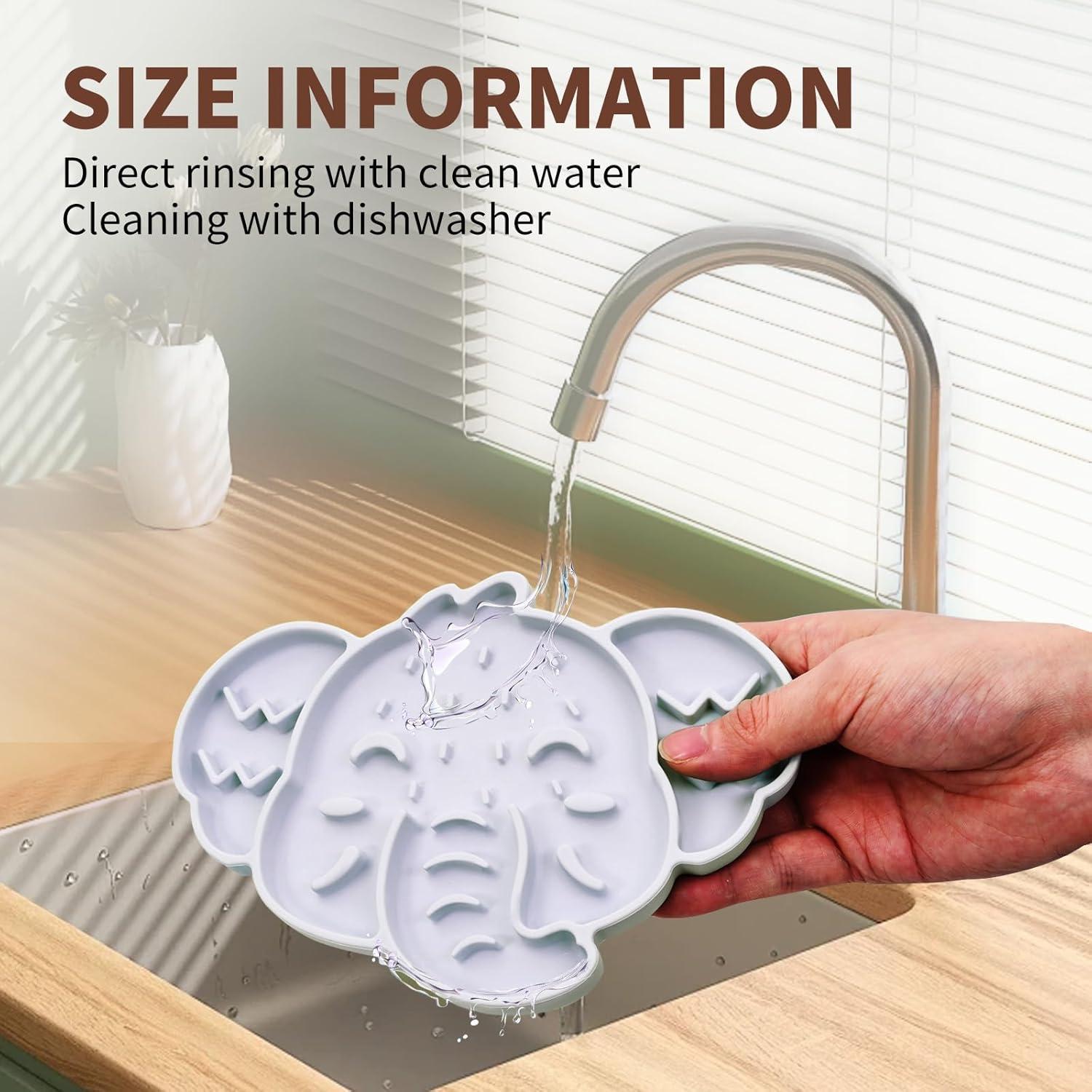 Tazón de Alimentación Lenta Silicona ZOURYNUA 0.8 Taza Gris