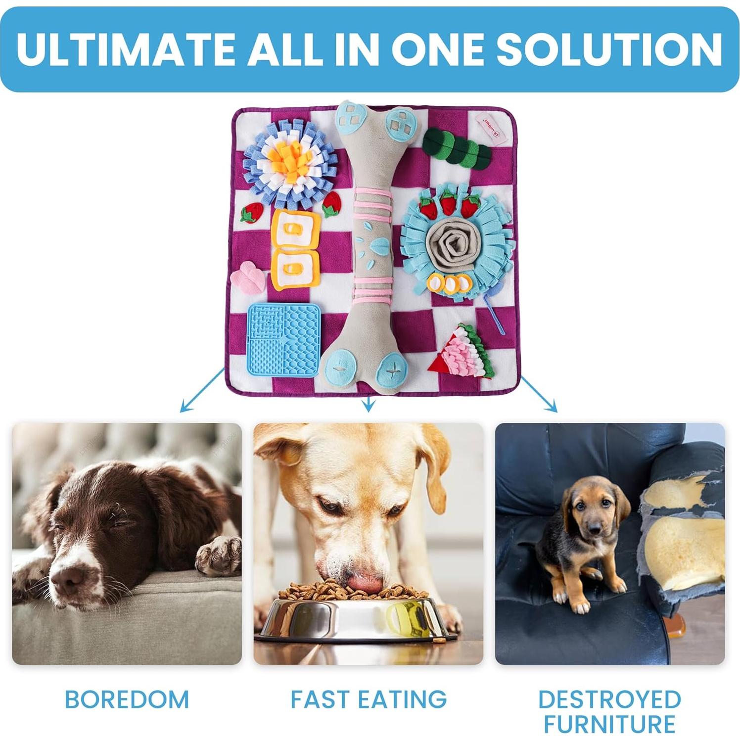 Alfombra de Olfateo para Perros Luftpets 48x48cm Antideslizante