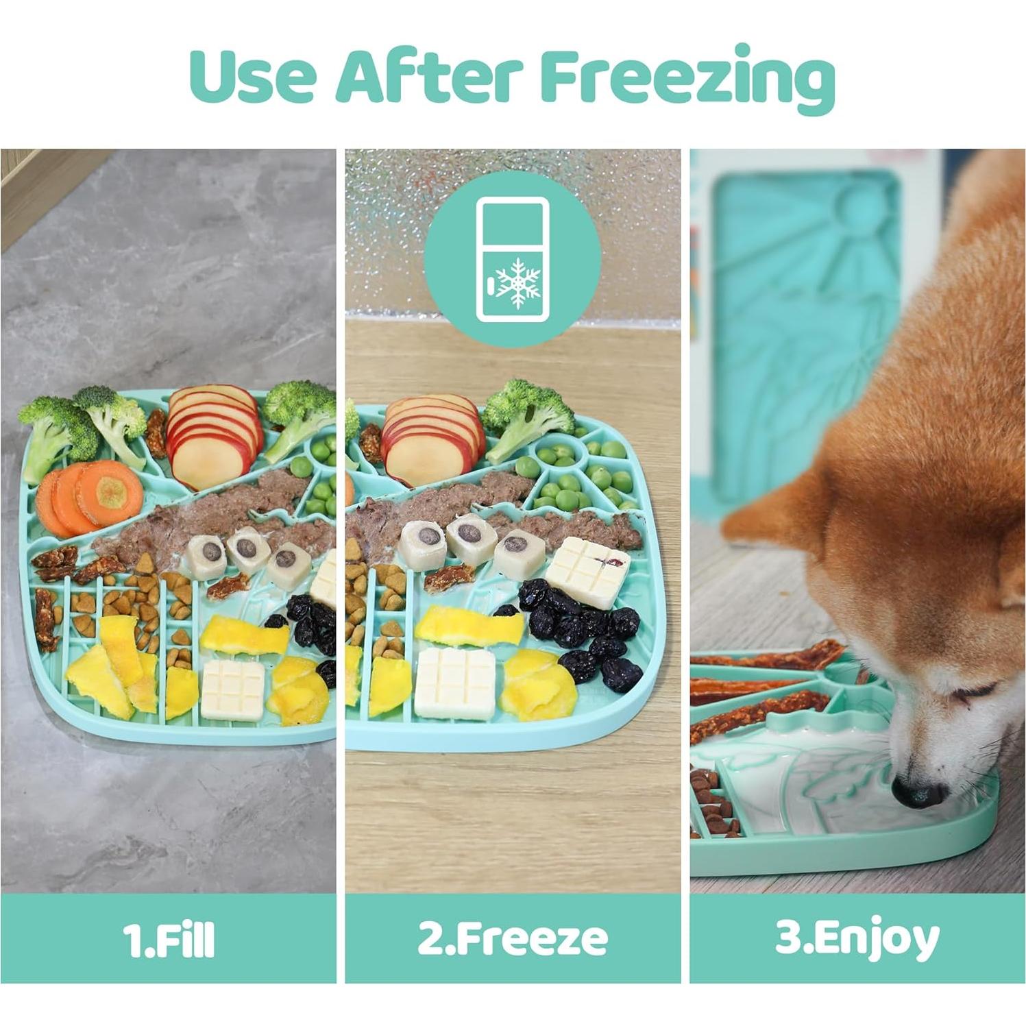 Alfombra Snuffle y Lick para Perros Puzzle Feeder Verde 3 Tazas