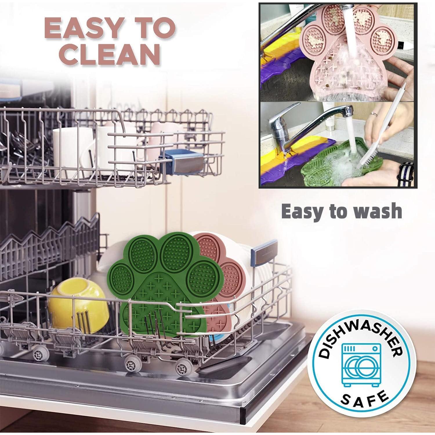 Alfombrilla Lick para Perros y Gatos HANZOTO Rosa 17x16.5cm