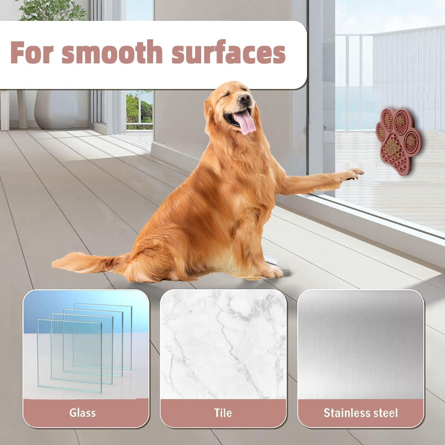 Alfombrilla Lick para Perros y Gatos HANZOTO Rosa 17x16.5cm