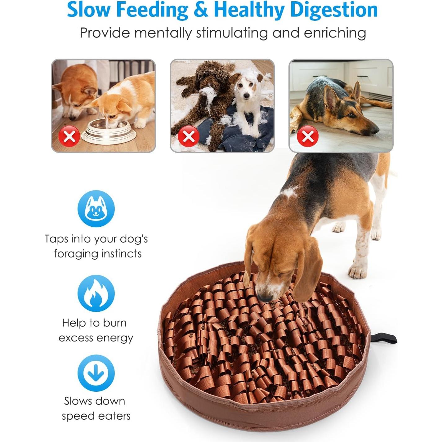 Alfombrilla de Olfateo AMIR para Perros 63.5x63.5cm Antigolosa