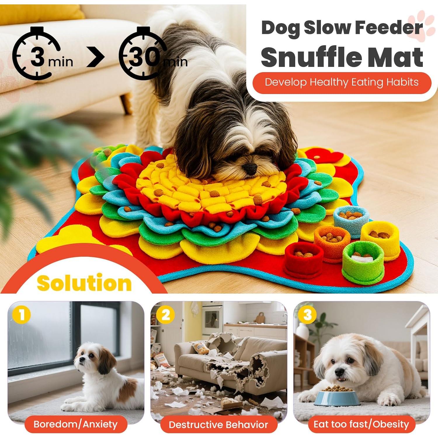 Juego de Alfombra de Olfato y Lamer Petcare 48x48 cm