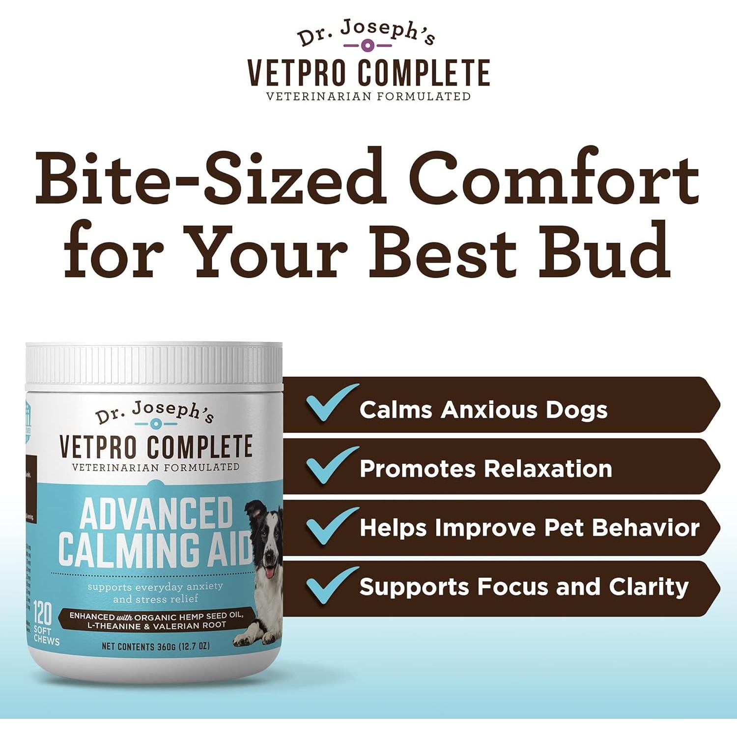 Golosinas Calmantes para Perros VetPro 120 Unidades - Natural