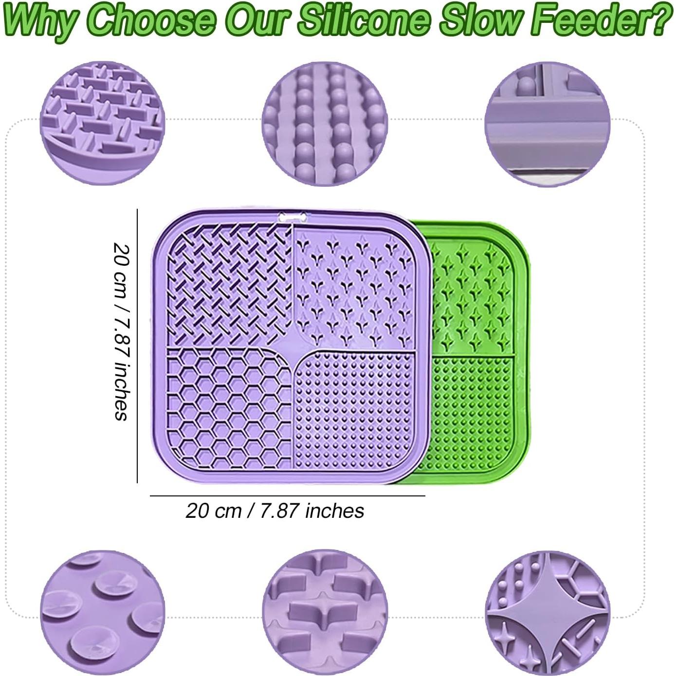 Alfombrilla de Lamer para Perros y Gatos YIBIKEHO 20x20cm