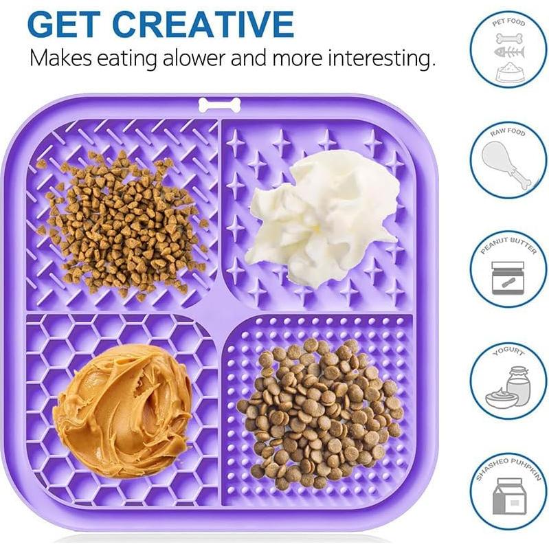 Alfombrilla de Lamer para Perros y Gatos YIBIKEHO 20x20cm