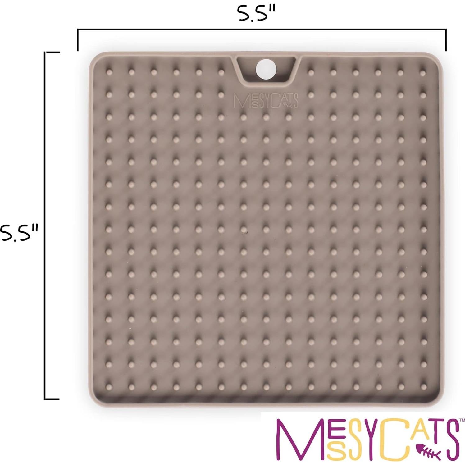 Tapete Interactivo de Silicona Messy Mutts 14x14 cm para Gatos y Perros