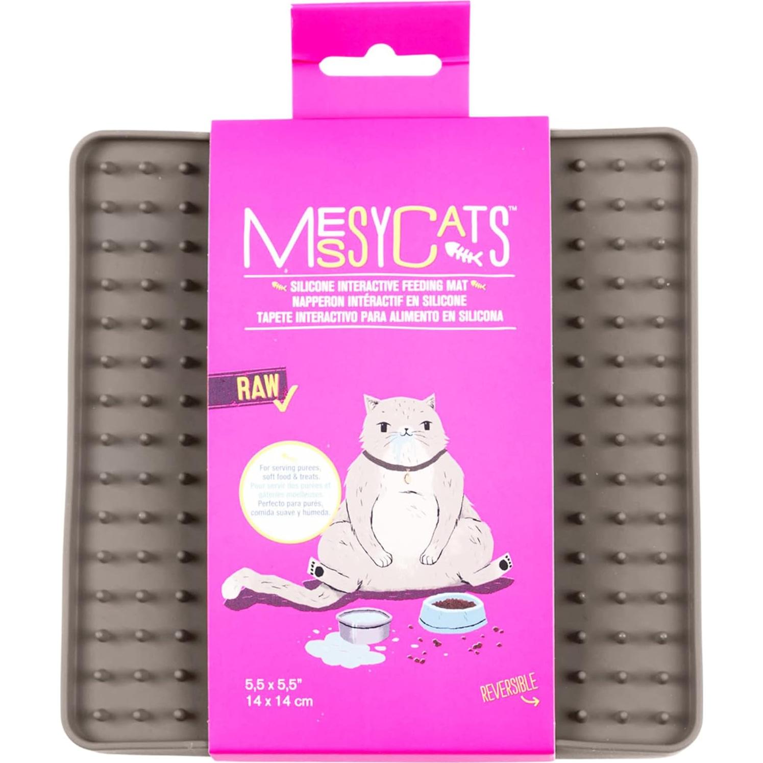Tapete Interactivo de Silicona Messy Mutts 14x14 cm para Gatos y Perros