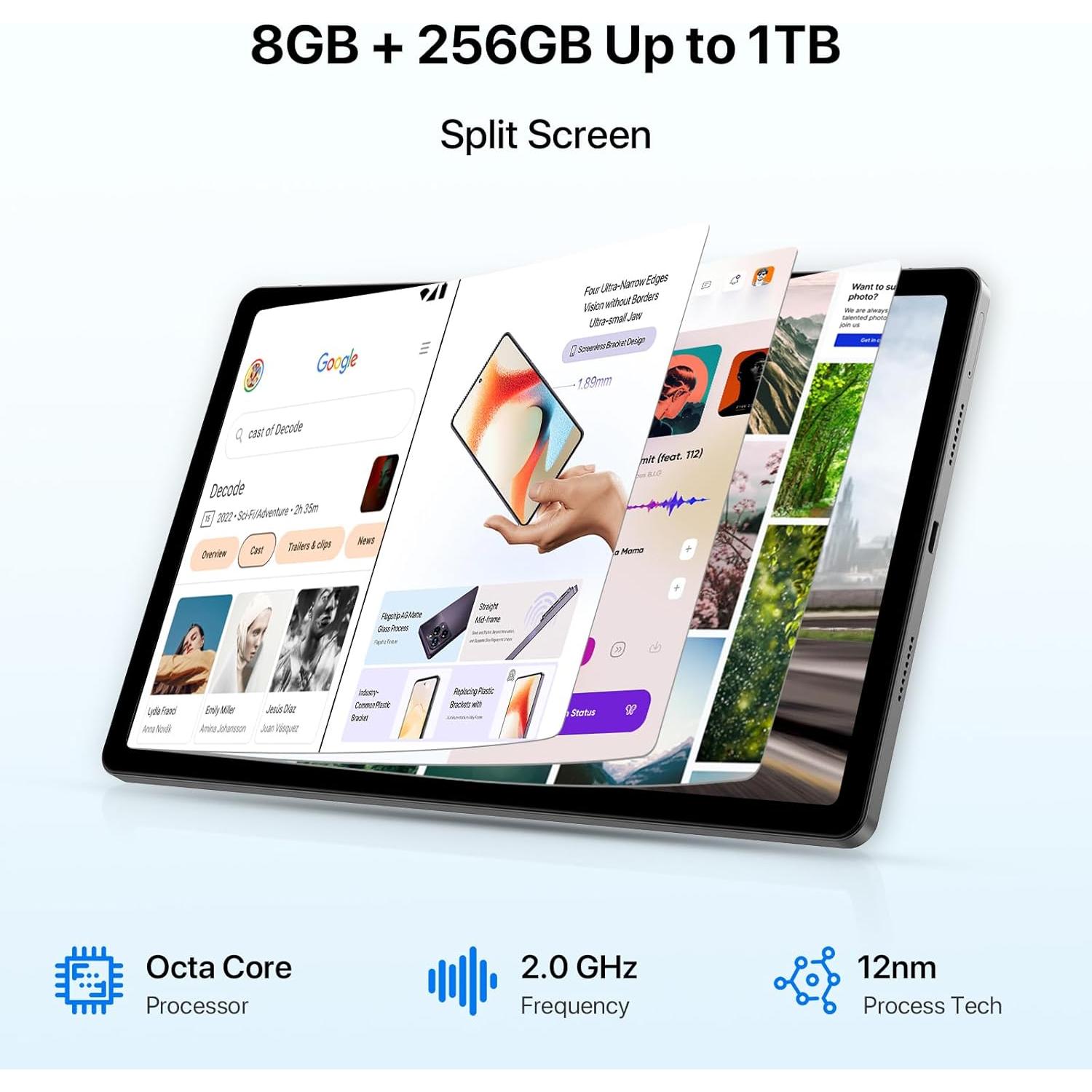 Tablet UMIDIGI A15 Tab 11" 2K Android 13 16GB RAM 256GB