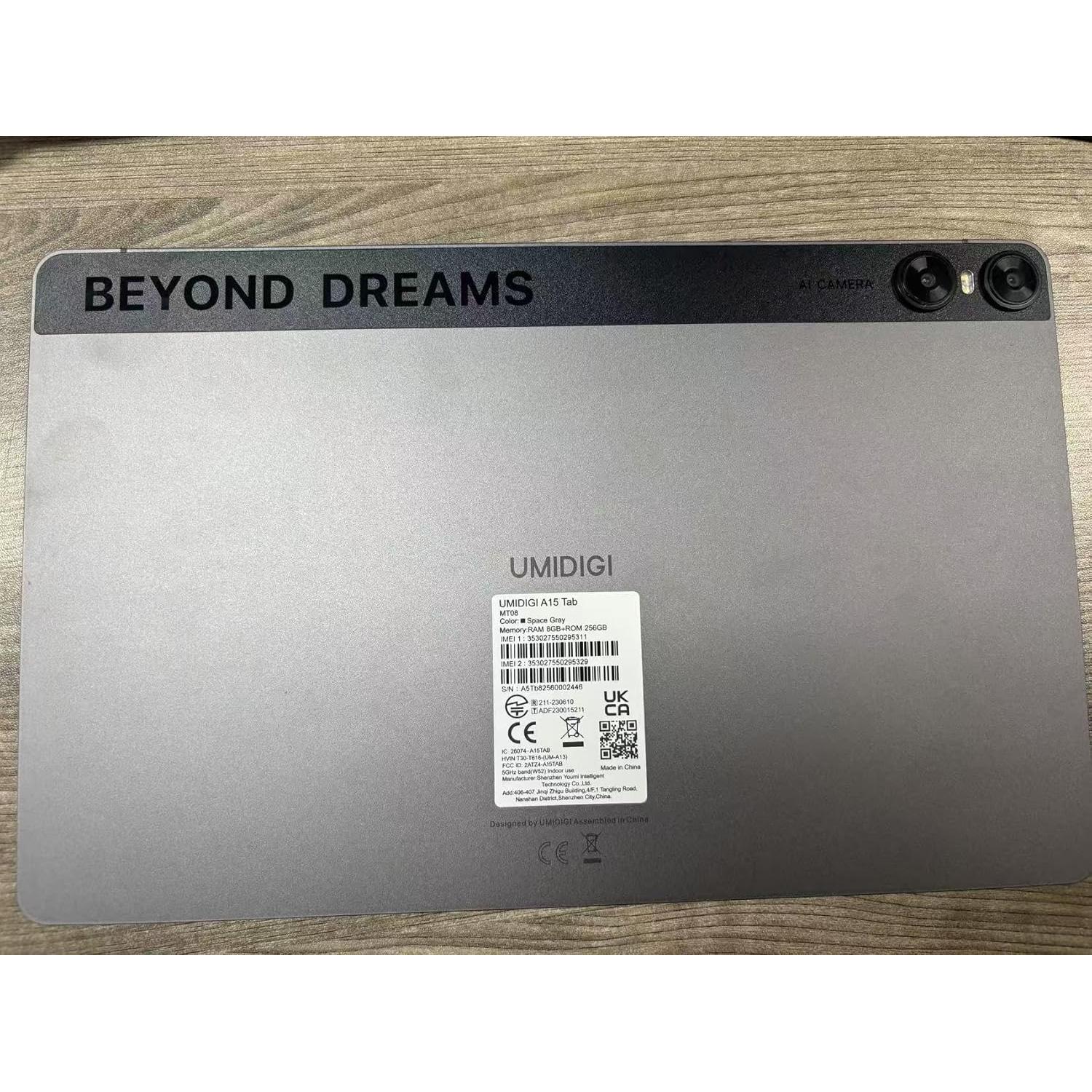 Tablet UMIDIGI A15 Tab 11" 2K Android 13 16GB RAM 256GB